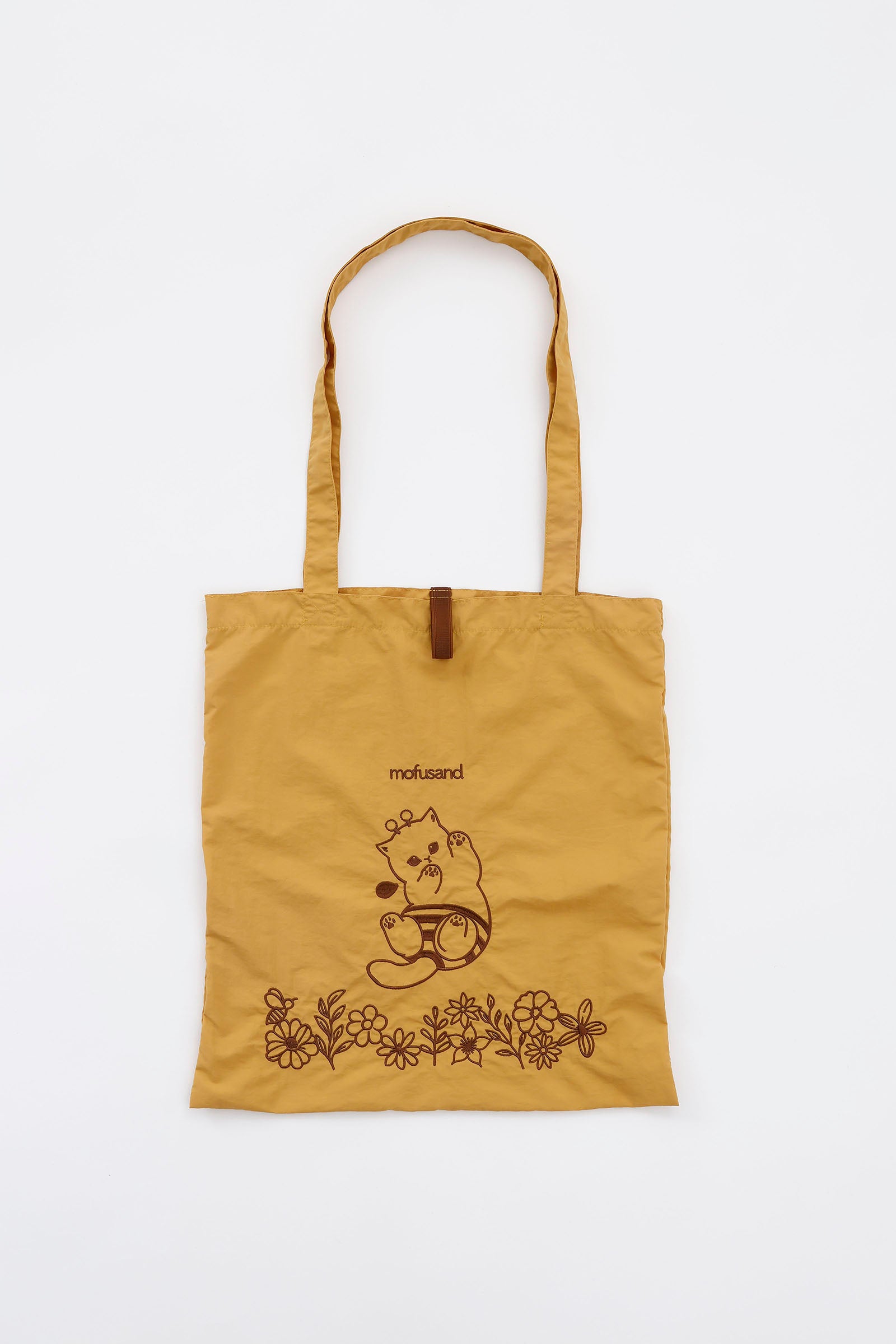 mofusand 刺繍トートバッグ ハチにゃん イエロー