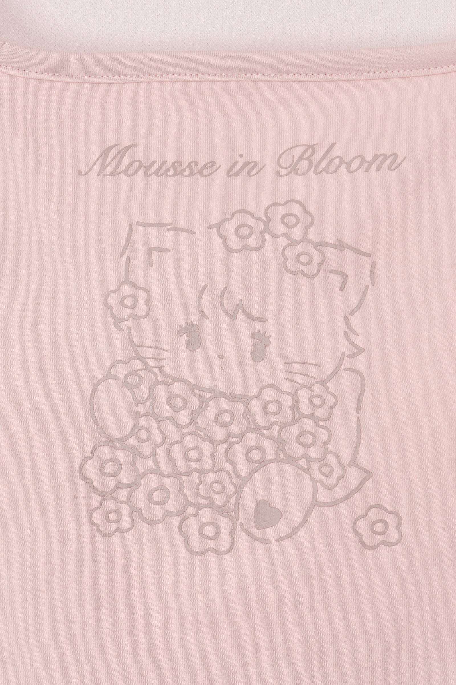 Lil ala mode カップ付きタンクトップ Bloom ムース ピンク