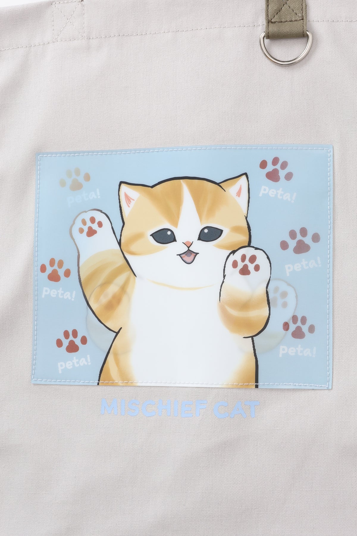 mofusand レンチキュラートートバッグ MISCHIEF CAT ナチュラル ONE