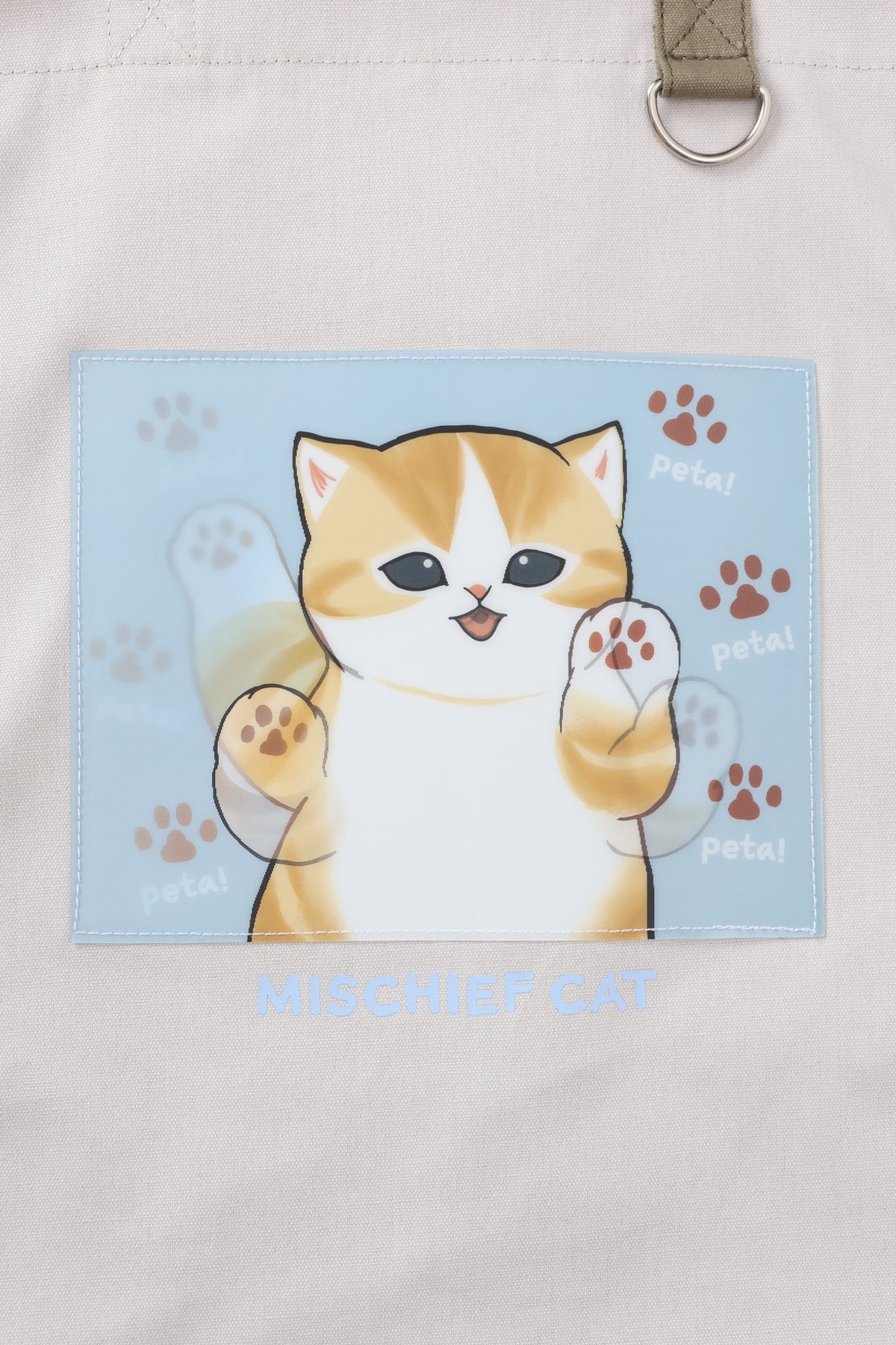 mofusand レンチキュラートートバッグ MISCHIEF CAT ナチュラル ONE