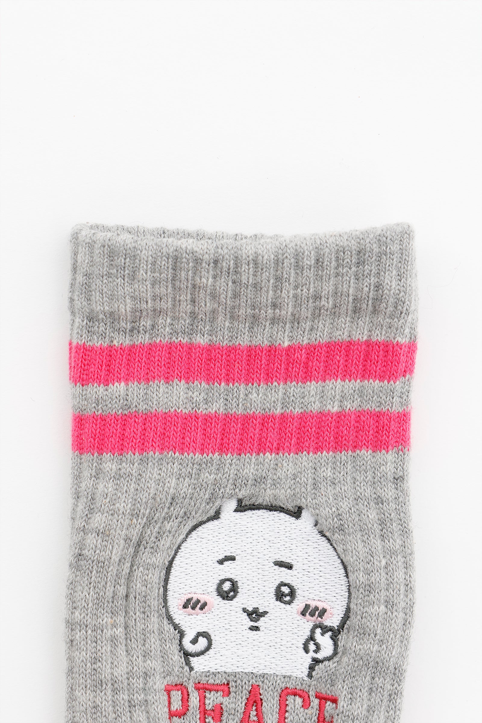 【2BUY10%OFF対象商品】ちいかわ ソックス ピース ちいかわ 杢グレー 23-25cm