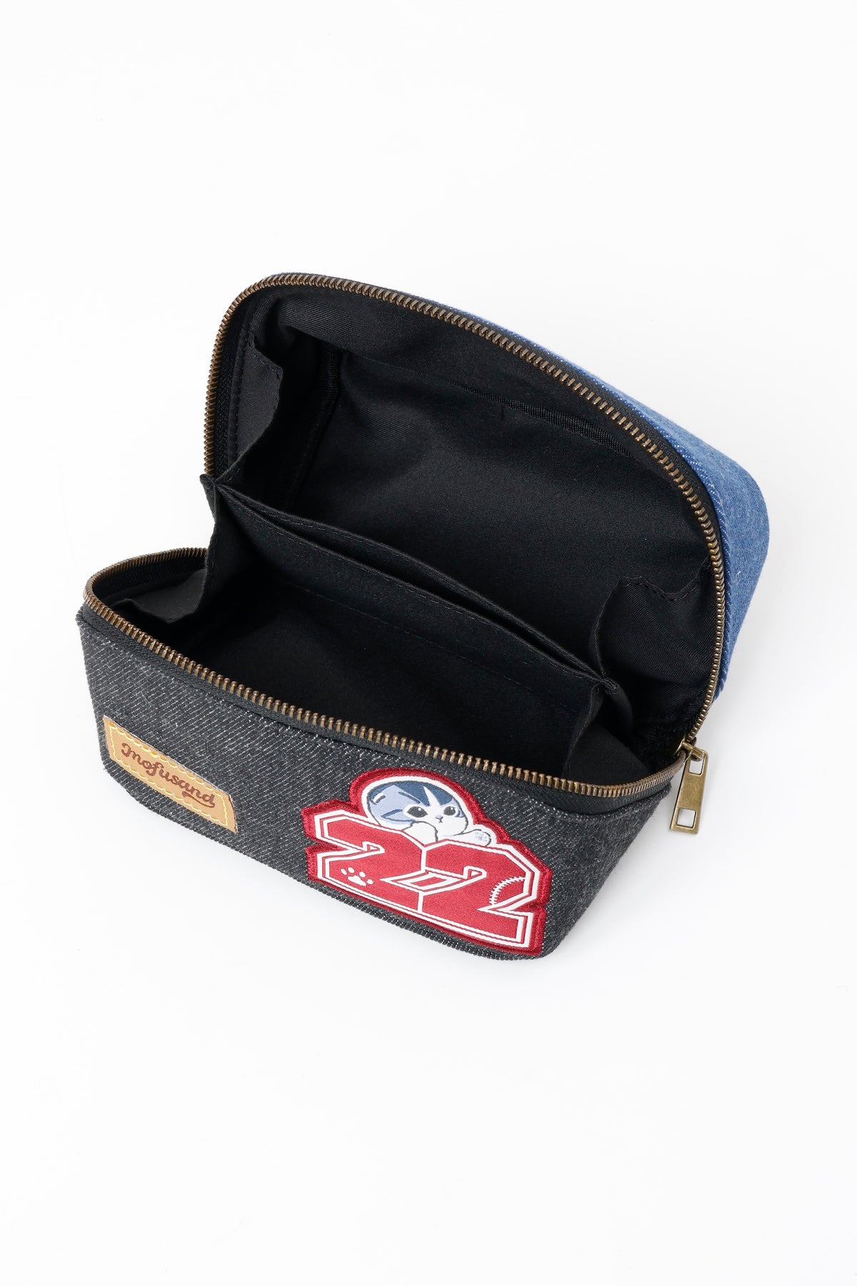 mofusand デニムポーチ 22 ブラック ONE