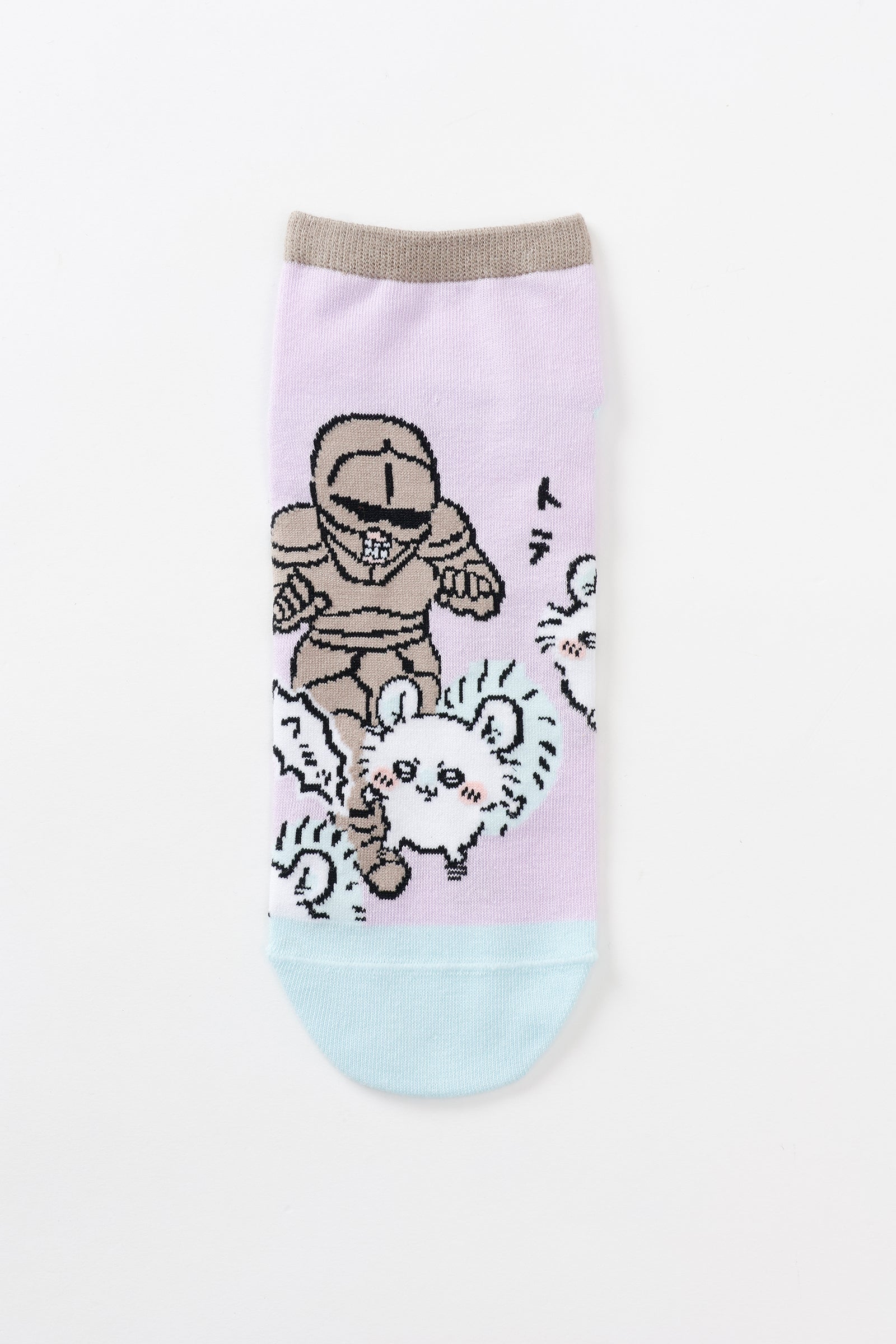 ちいかわ クルーソックス モモンガ&鎧さん フミッ 23-25cm