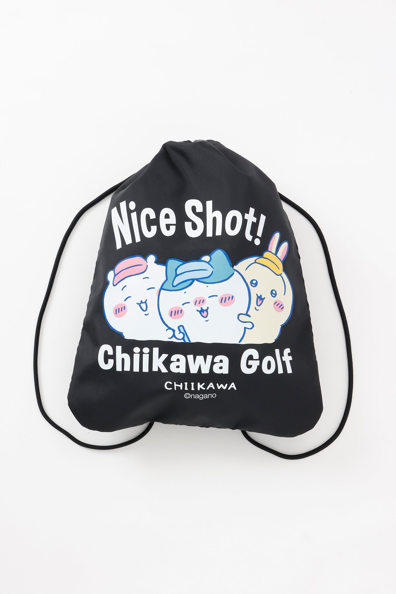 ちいかわGOLF ナップザック ナイスショット ブラック