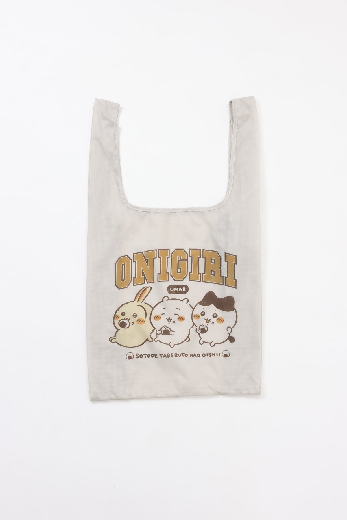 ちいかわ エコバッグ ONIGIRI UMA!! ベージュ ONE