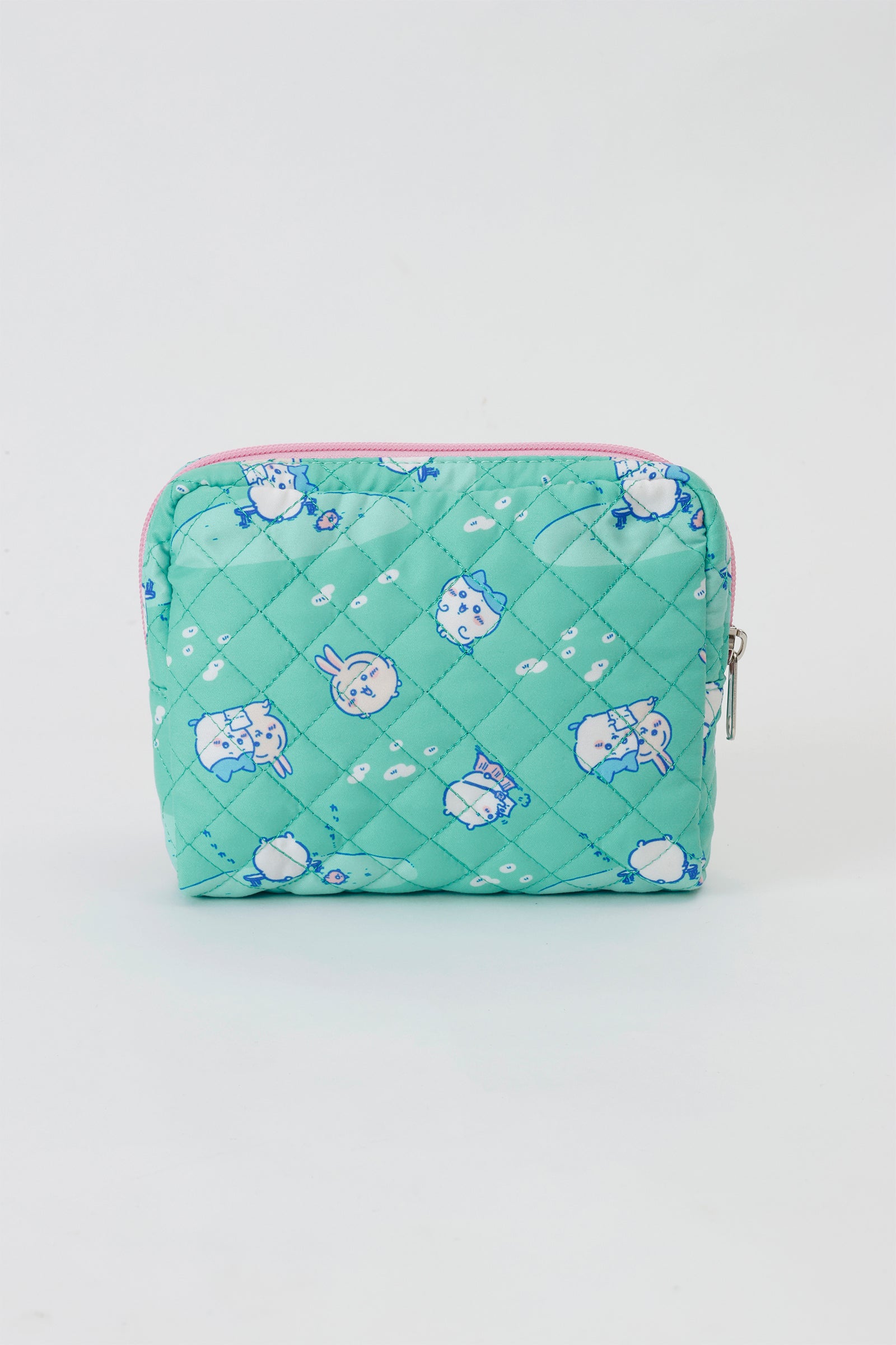 【2BUY10%OFF対象商品】ちいかわ ポーチ 試験勉強 グリーン