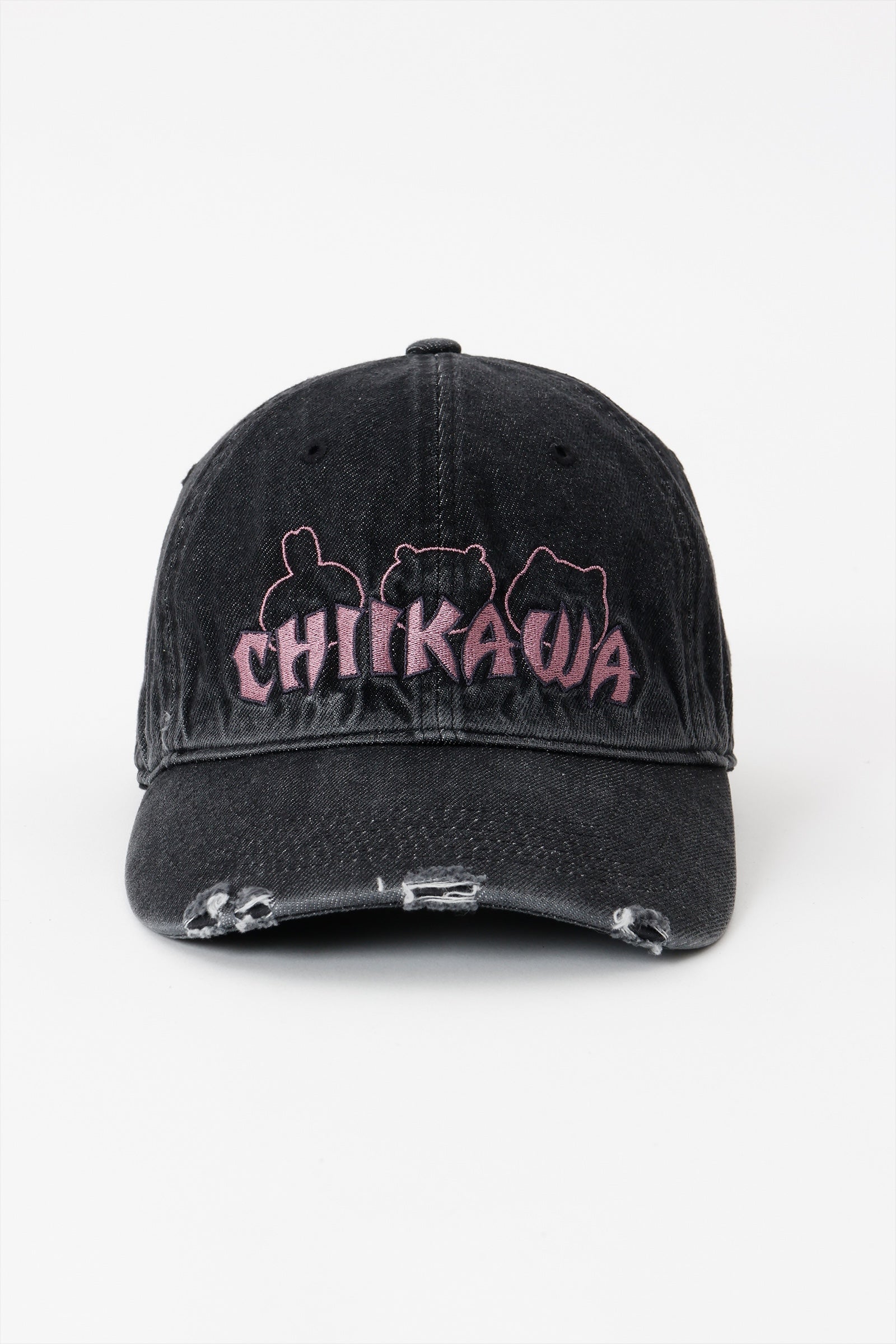 ちいかわ キャップ STAY CUTE STAY PUNK ブラック