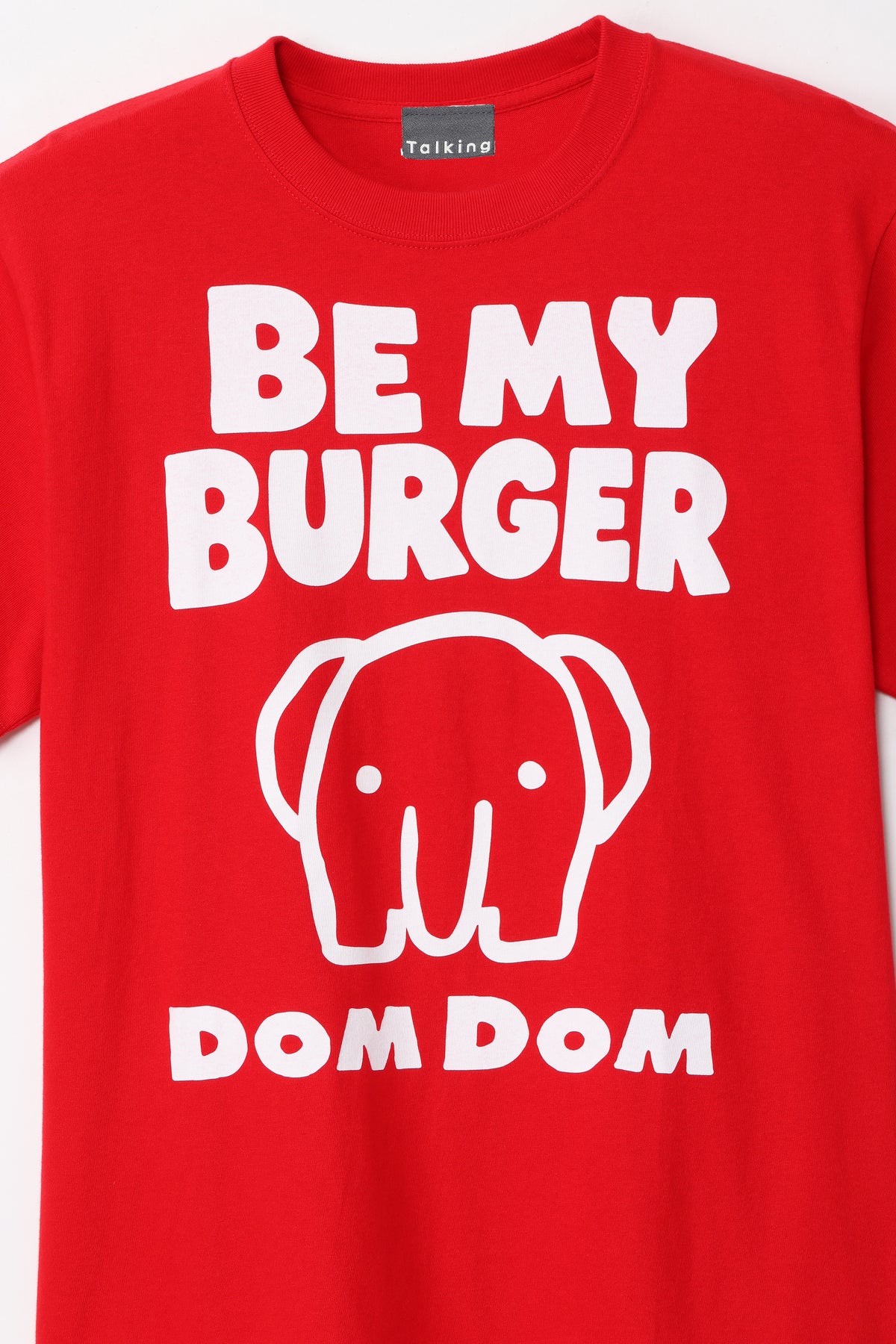 DOMDOM Tシャツ BE MY BURGER レッド