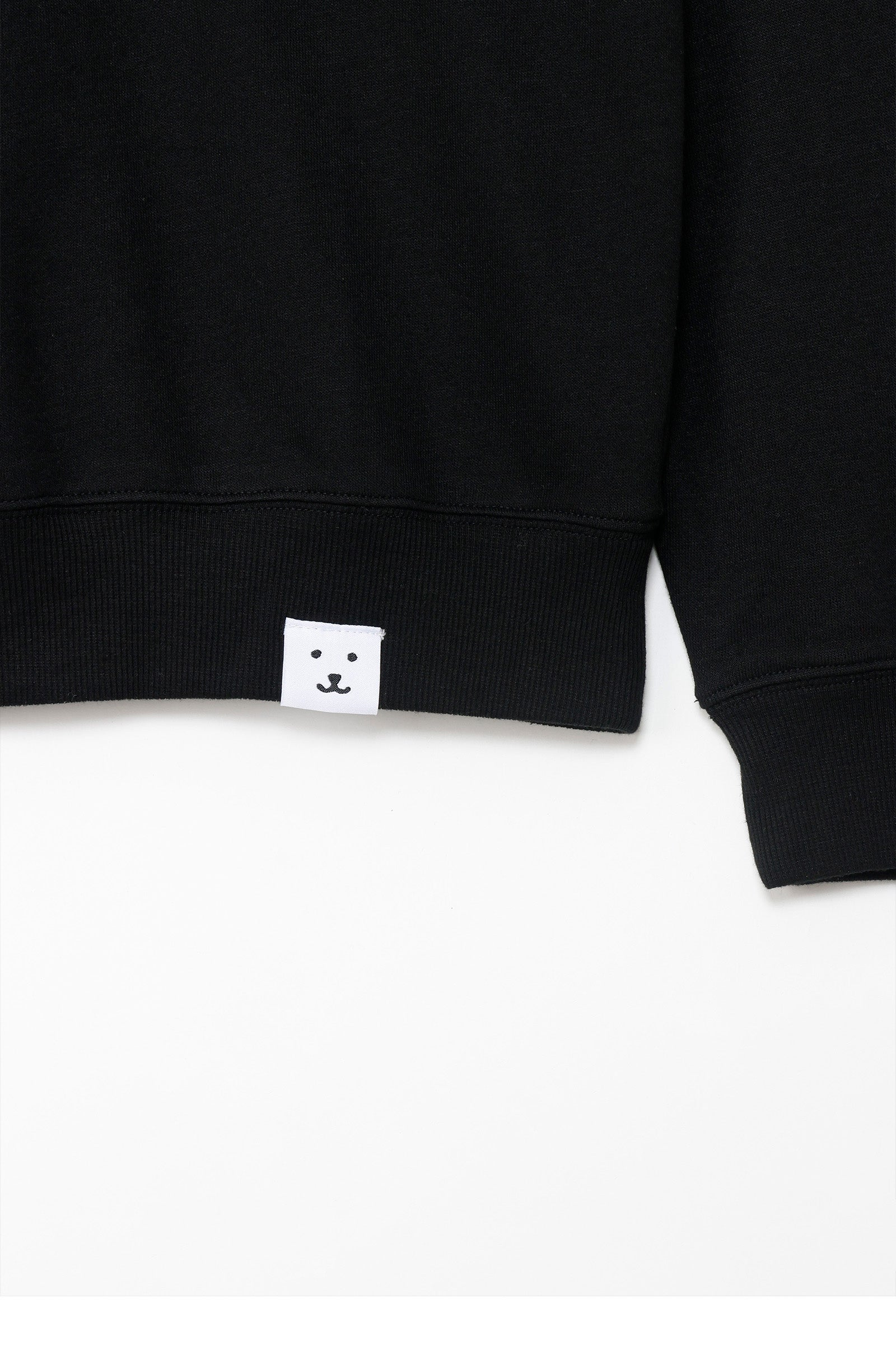 ナガノキャラクターズ スウェット 吸い込まれるくま ブラック