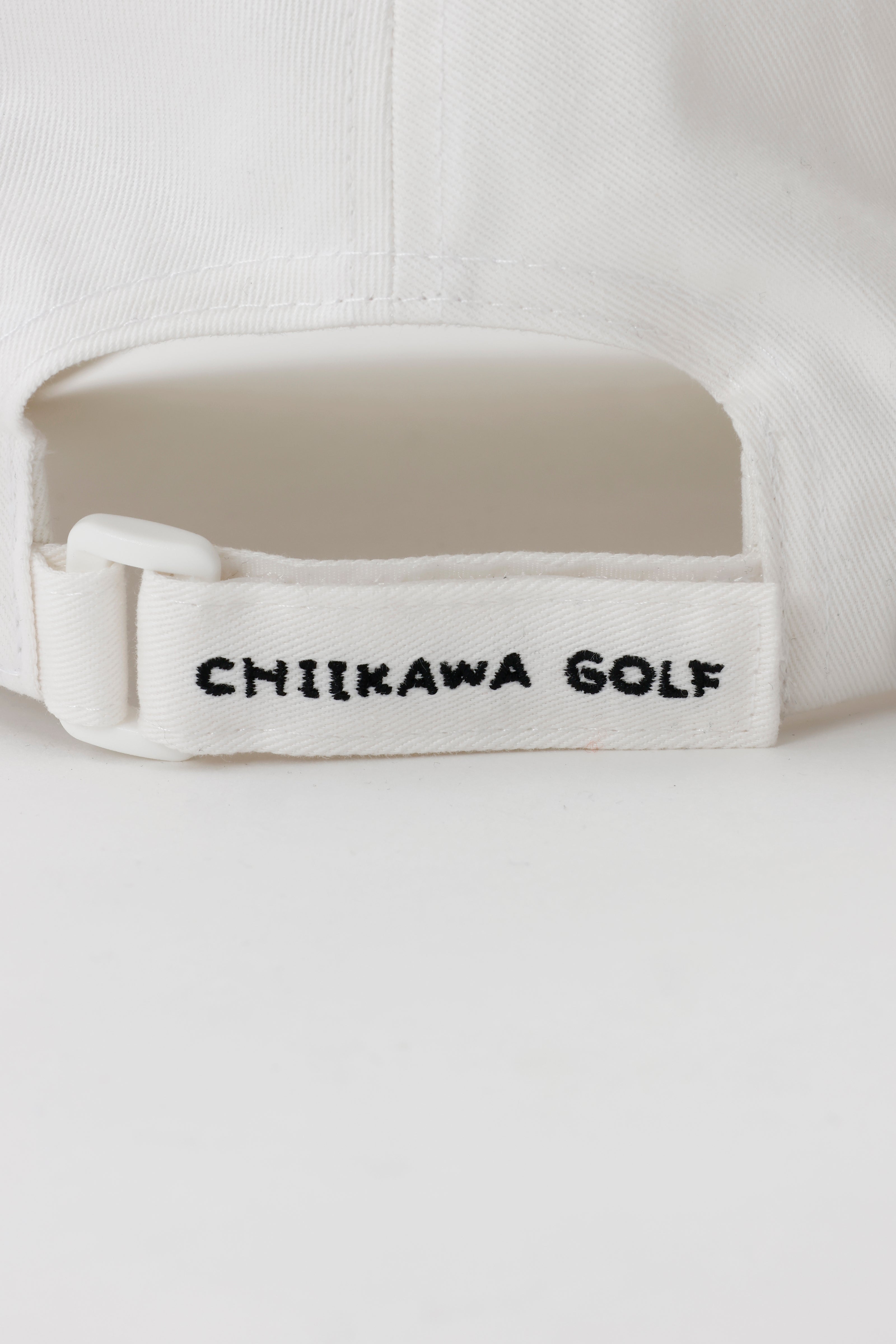 ちいかわGOLF ツイルCAP ロゴ ホワイト