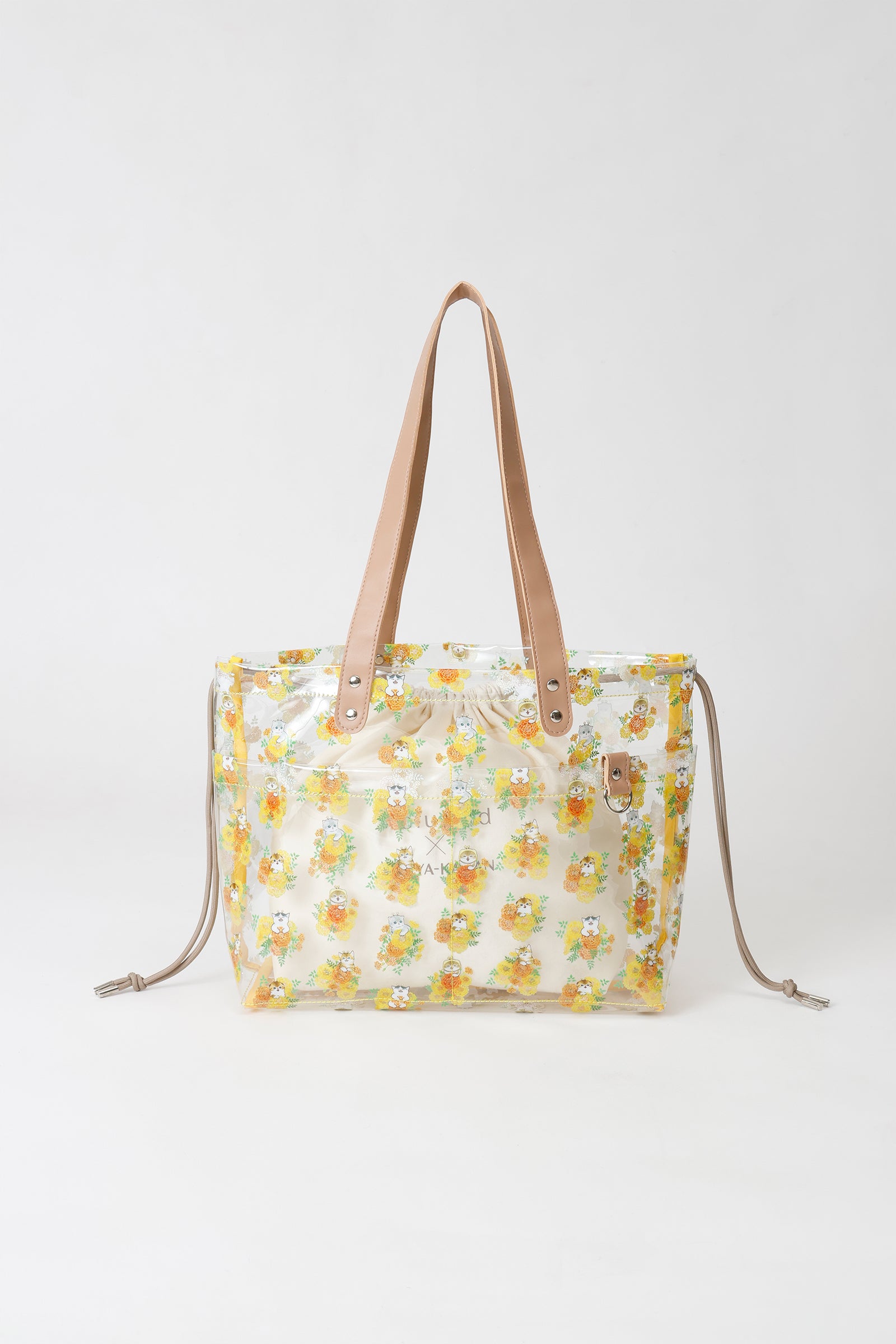 mofusand×日比谷花壇 ビニールバッグ マリーゴールド クリア ONE