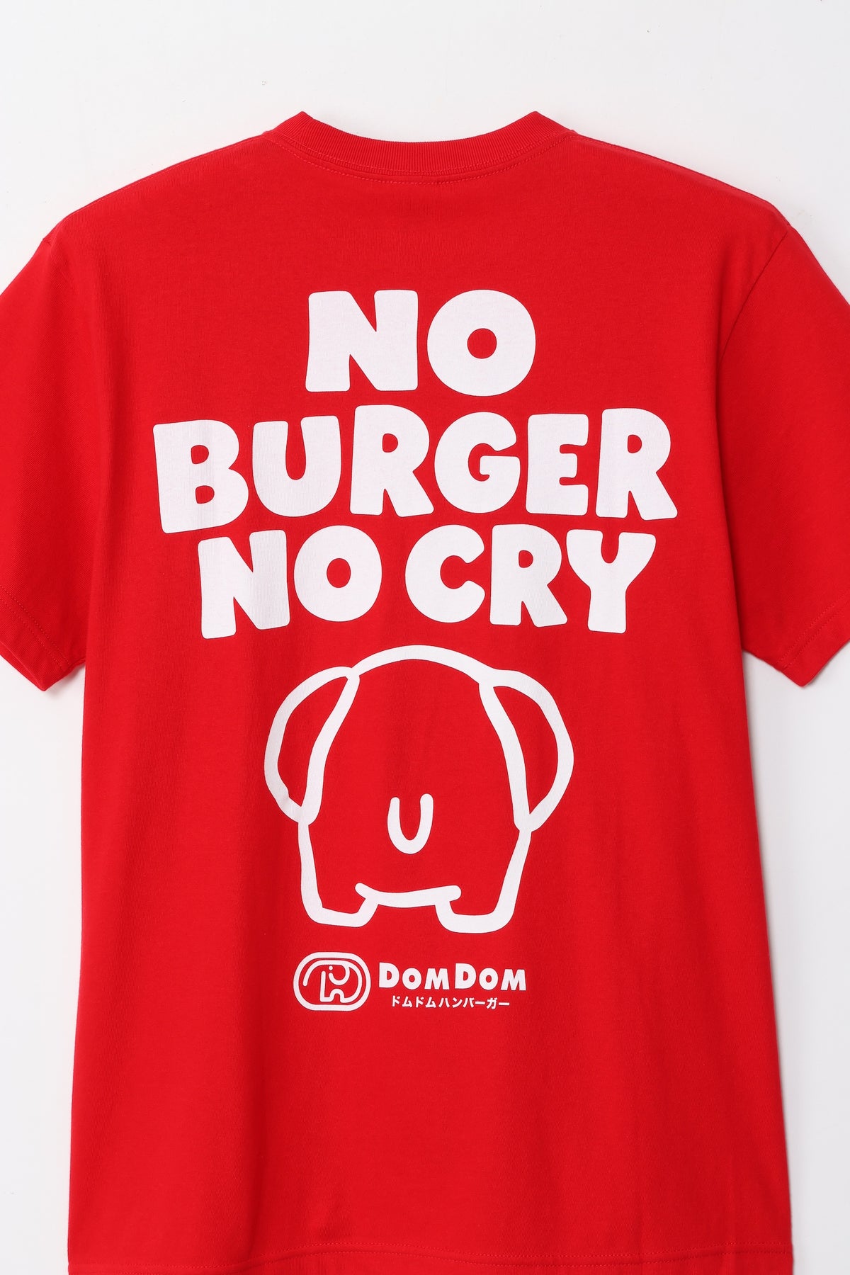 DOMDOM Tシャツ BE MY BURGER レッド