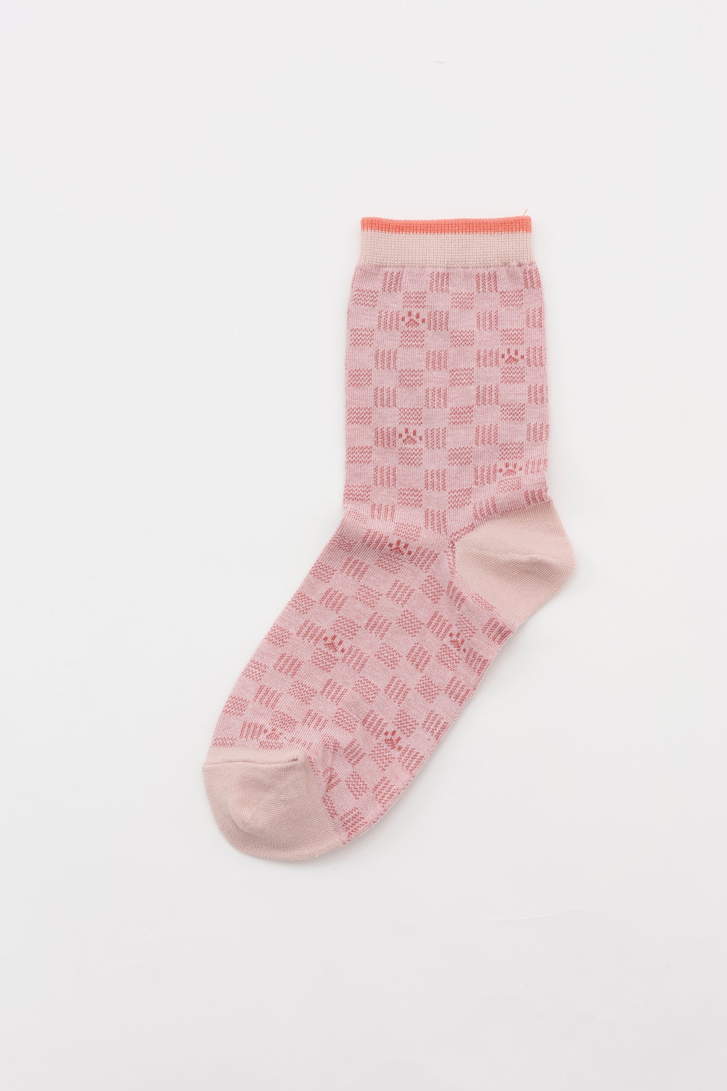 【2BUY10%OFF対象商品】mofusand お寿司 クルーソックス サーモン ピンク