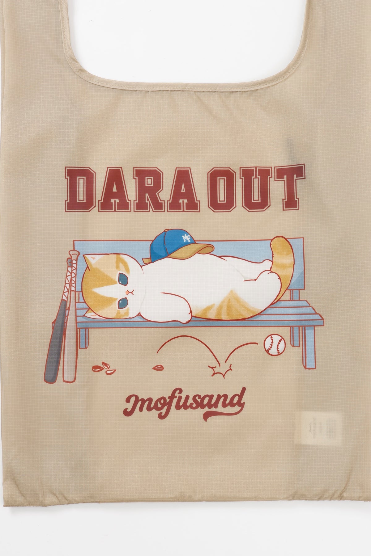 mofusand エコバッグ DARA OUT ベージュ ONE
