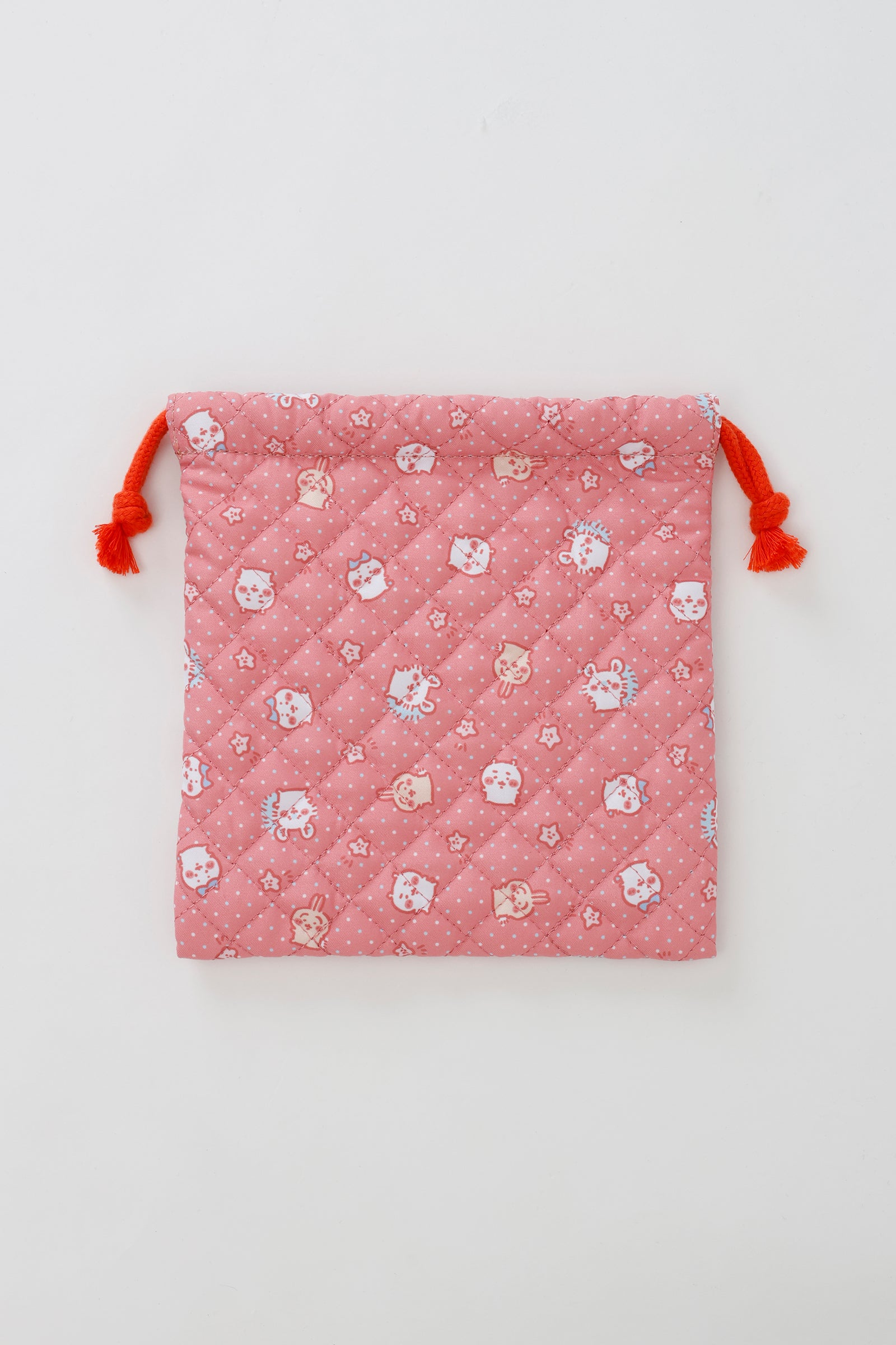 【2BUY10%OFF対象商品】ちいかわ 巾着 小さいの レッド