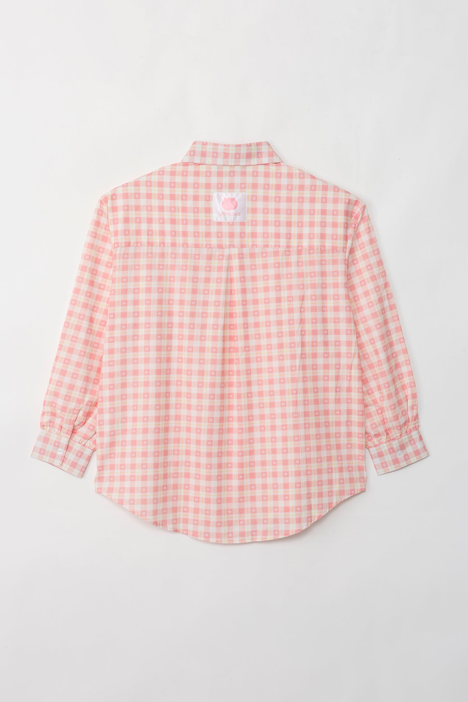ちいかわ チェックシリーズ シャツ ちいかわ ピンク