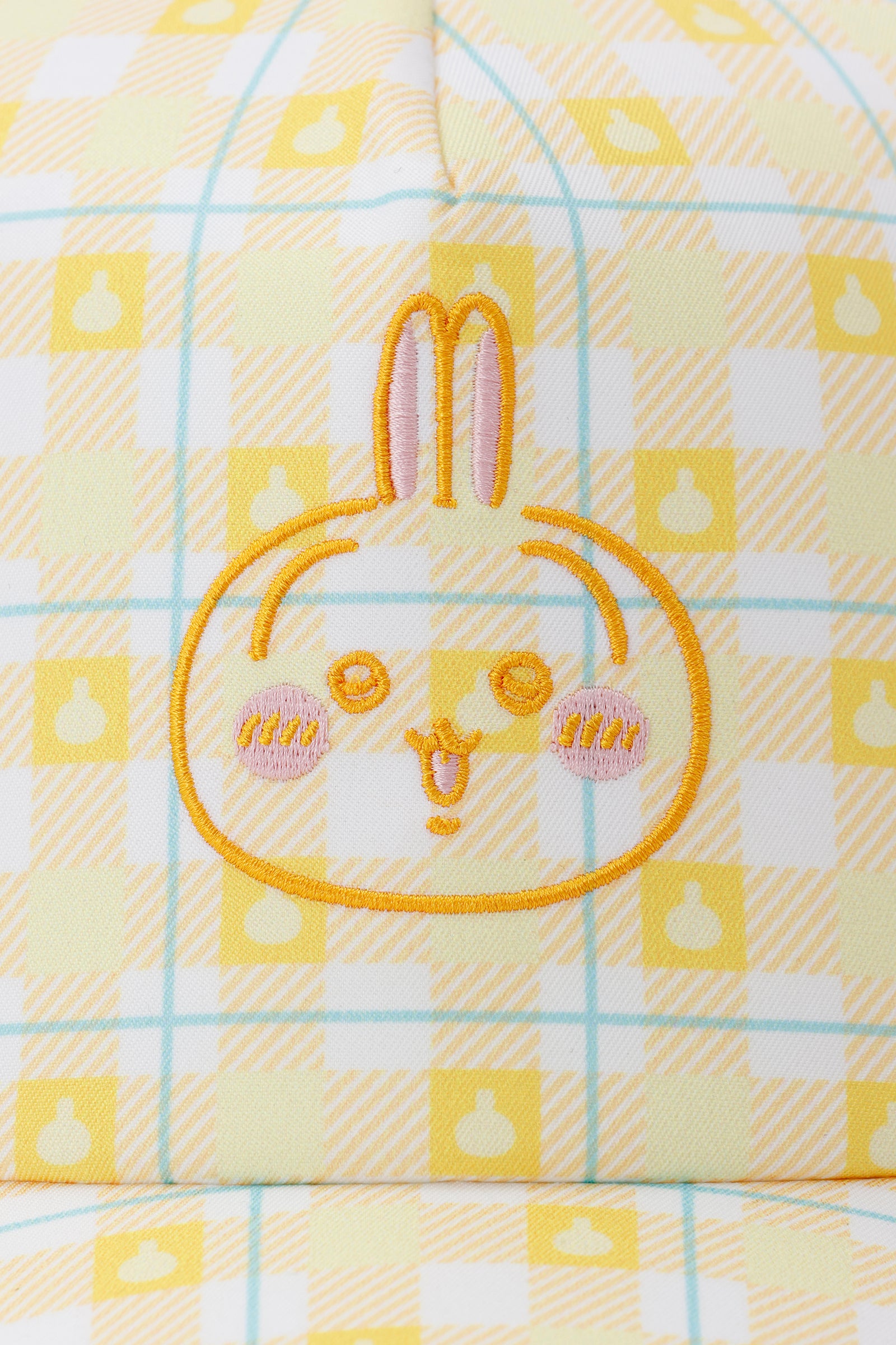 ちいかわ チェックシリーズ CAP うさぎ イエロー