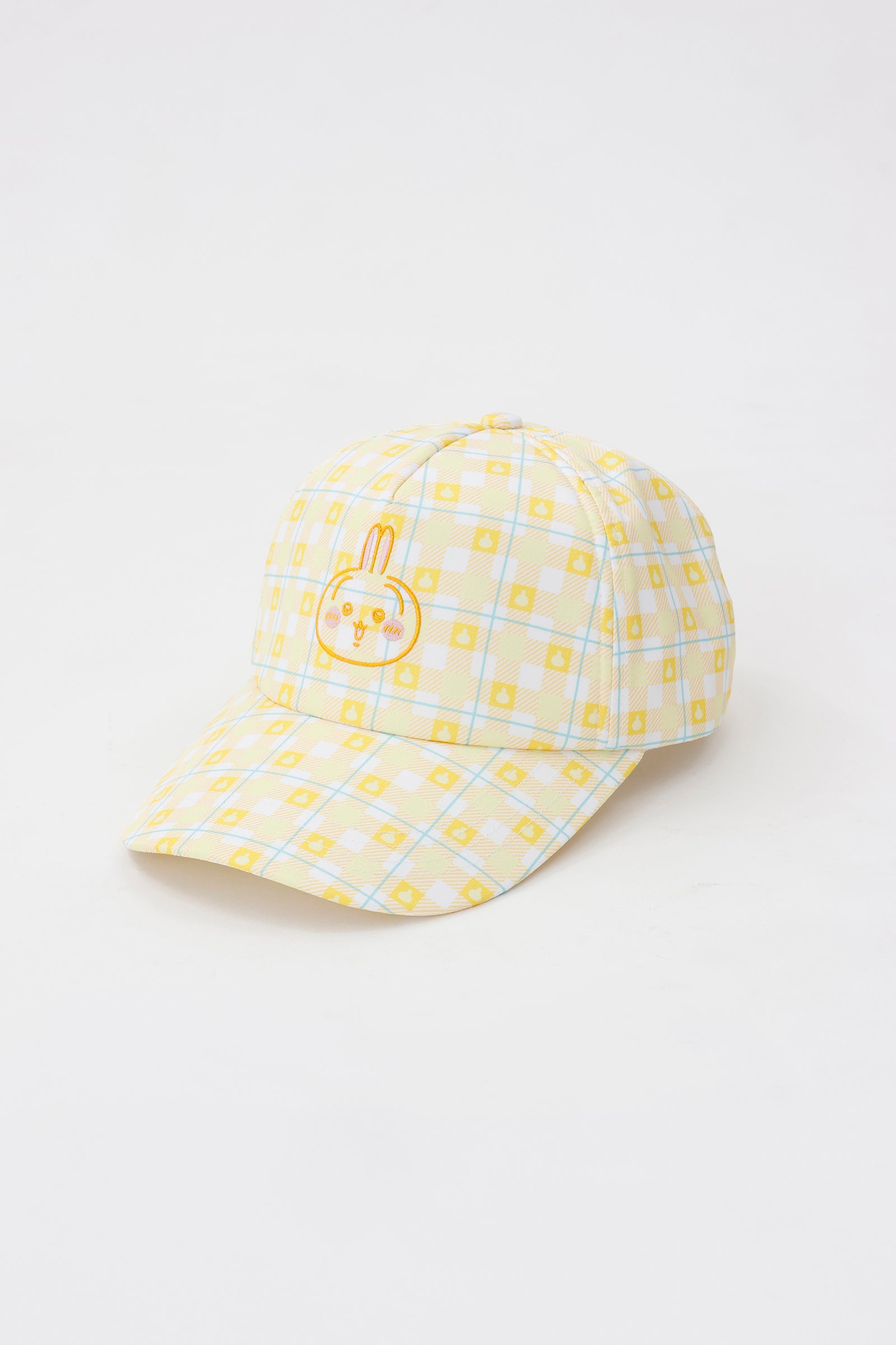 ちいかわ チェックシリーズ CAP うさぎ イエロー