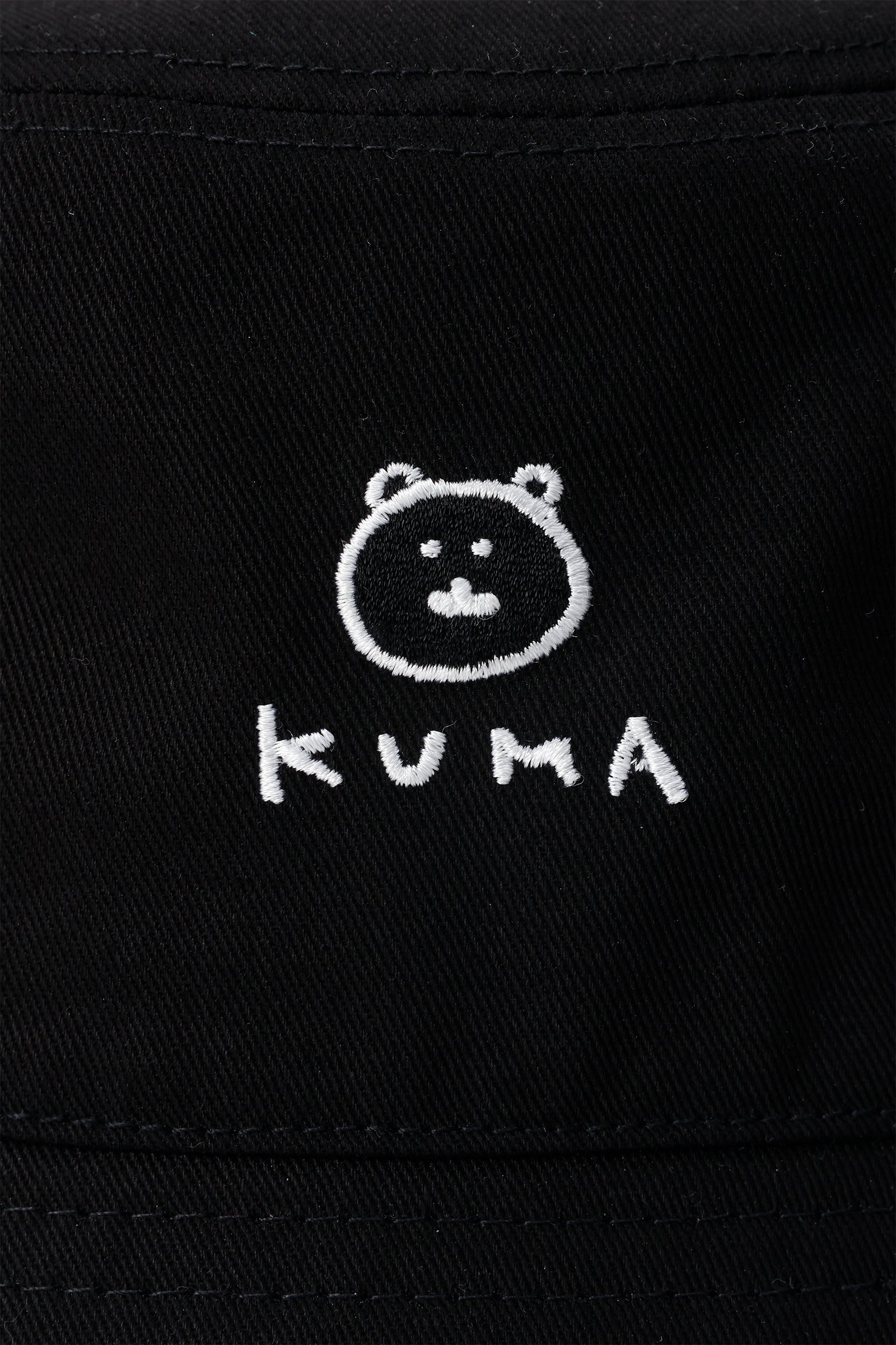 ナガノキャラクターズ バケットハット KUMA ブラック