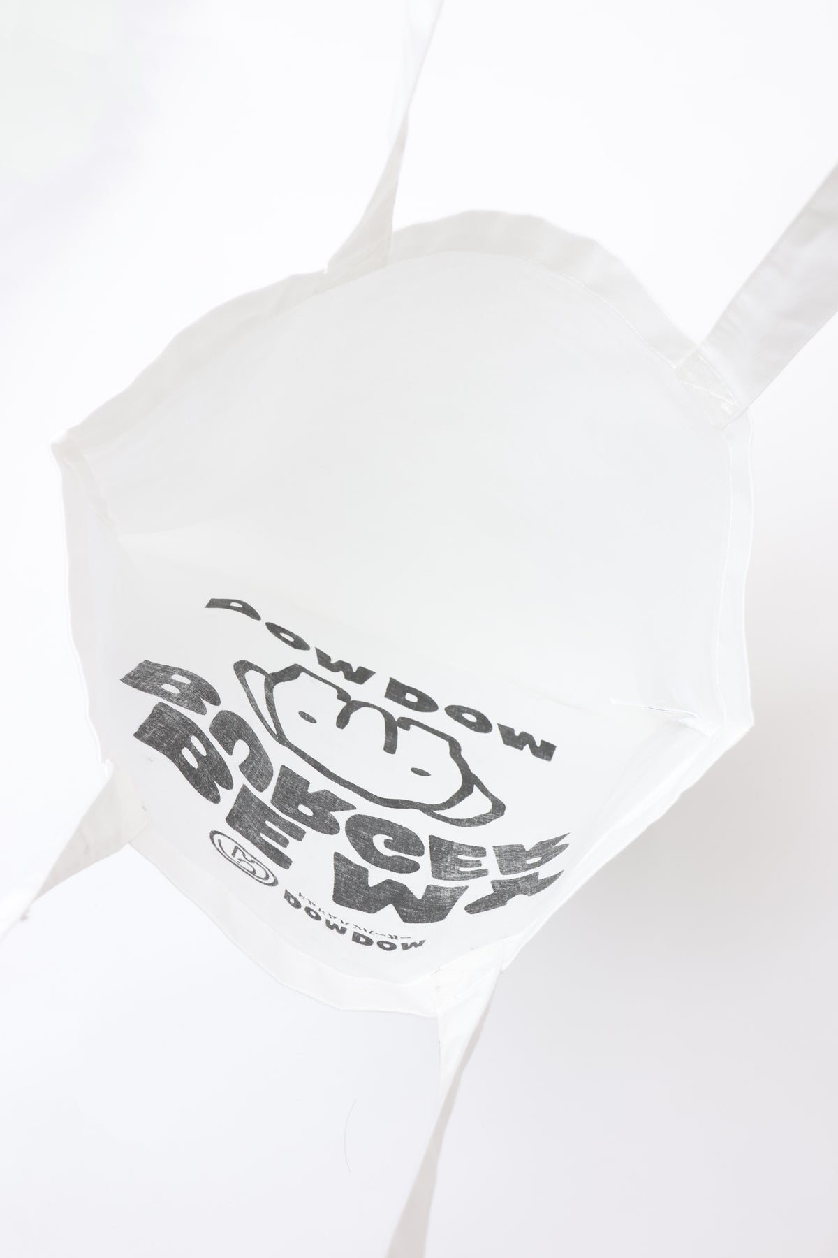 DOMDOM トートバッグ BE MY BURGER ホワイト(黒) FREE