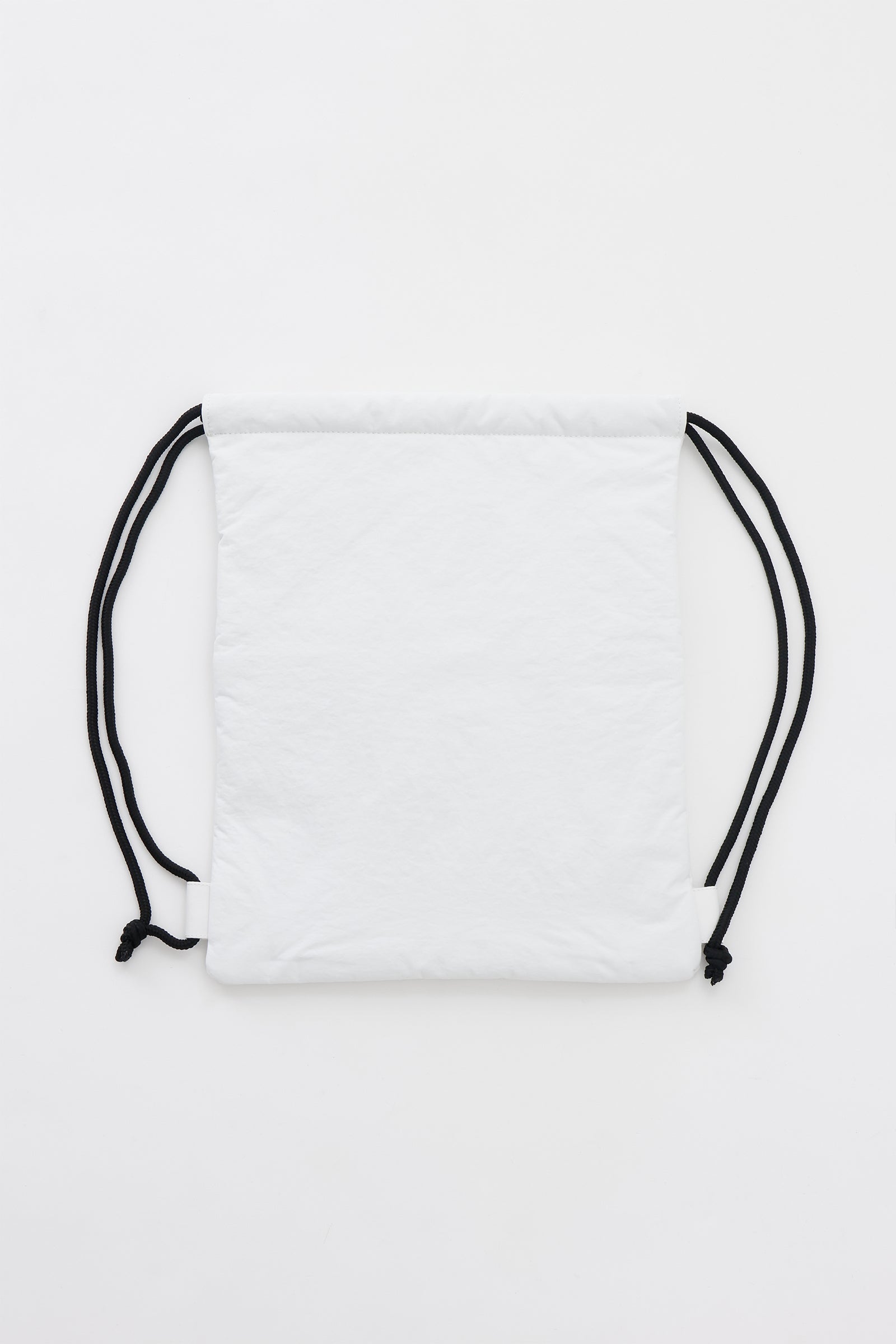 【追加生産予約】ナガノキャラクターズ ナップサック モノクロなくま ホワイト ONE