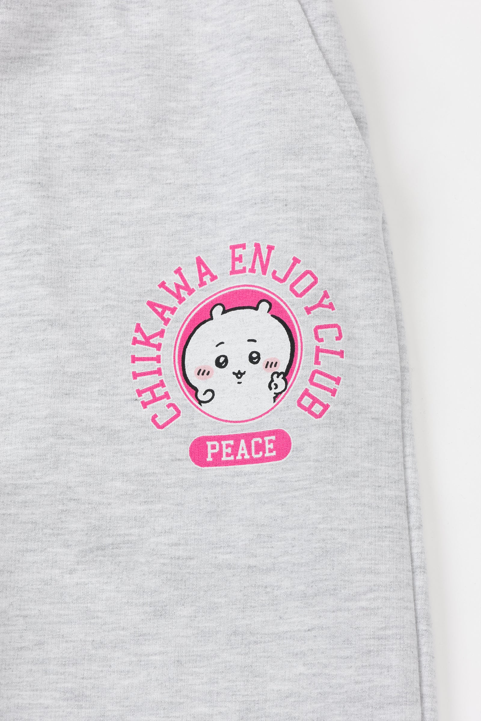 【2BUY10%OFF対象商品】ちいかわ スウェットパンツ ピース ちいかわ 杢グレー