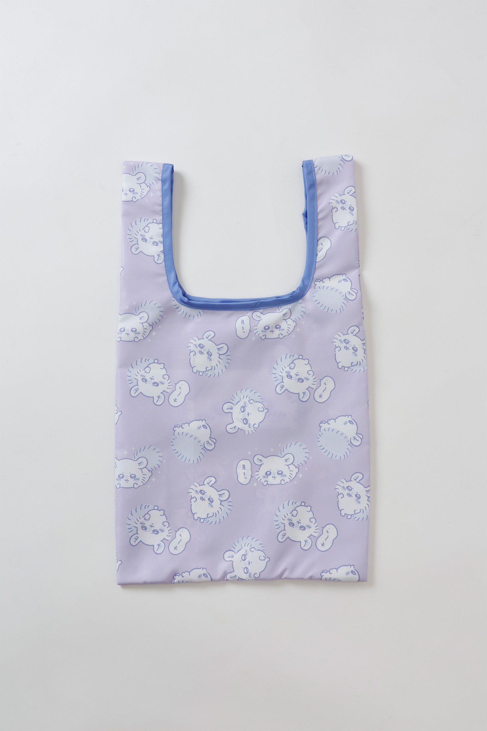 【2BUY10%OFF対象商品】ちいかわ エコバッグ モモンガ総柄 パープル