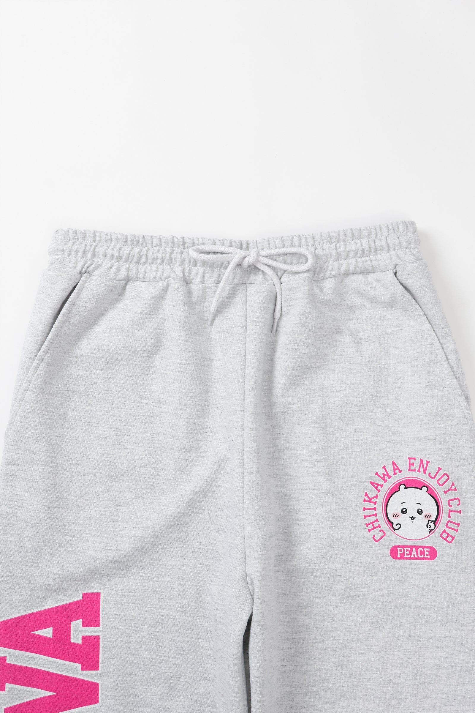 【2BUY10%OFF対象商品】ちいかわ スウェットパンツ ピース ちいかわ 杢グレー