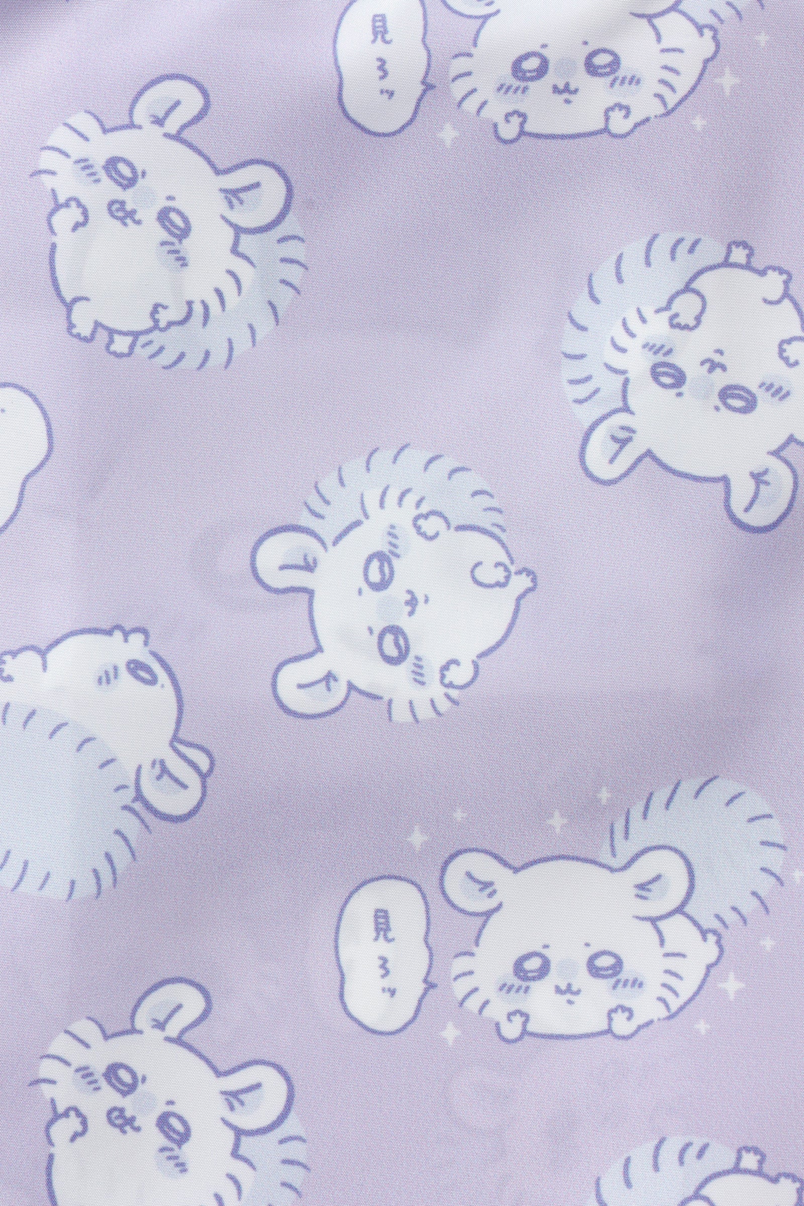 【2BUY10%OFF対象商品】ちいかわ エコバッグ モモンガ総柄 パープル