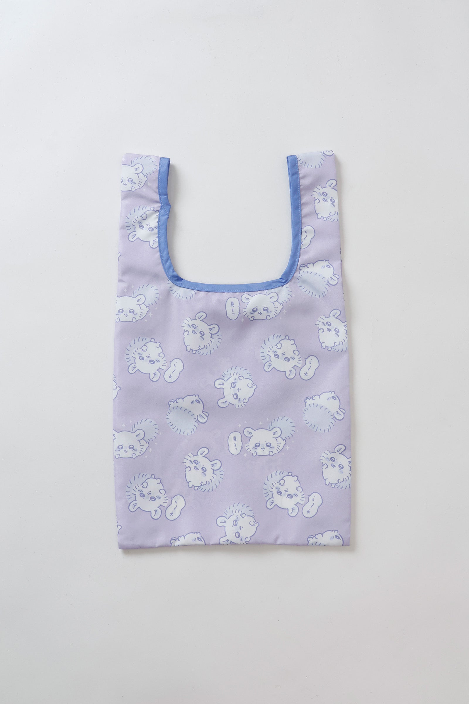 【2BUY10%OFF対象商品】ちいかわ エコバッグ モモンガ総柄 パープル