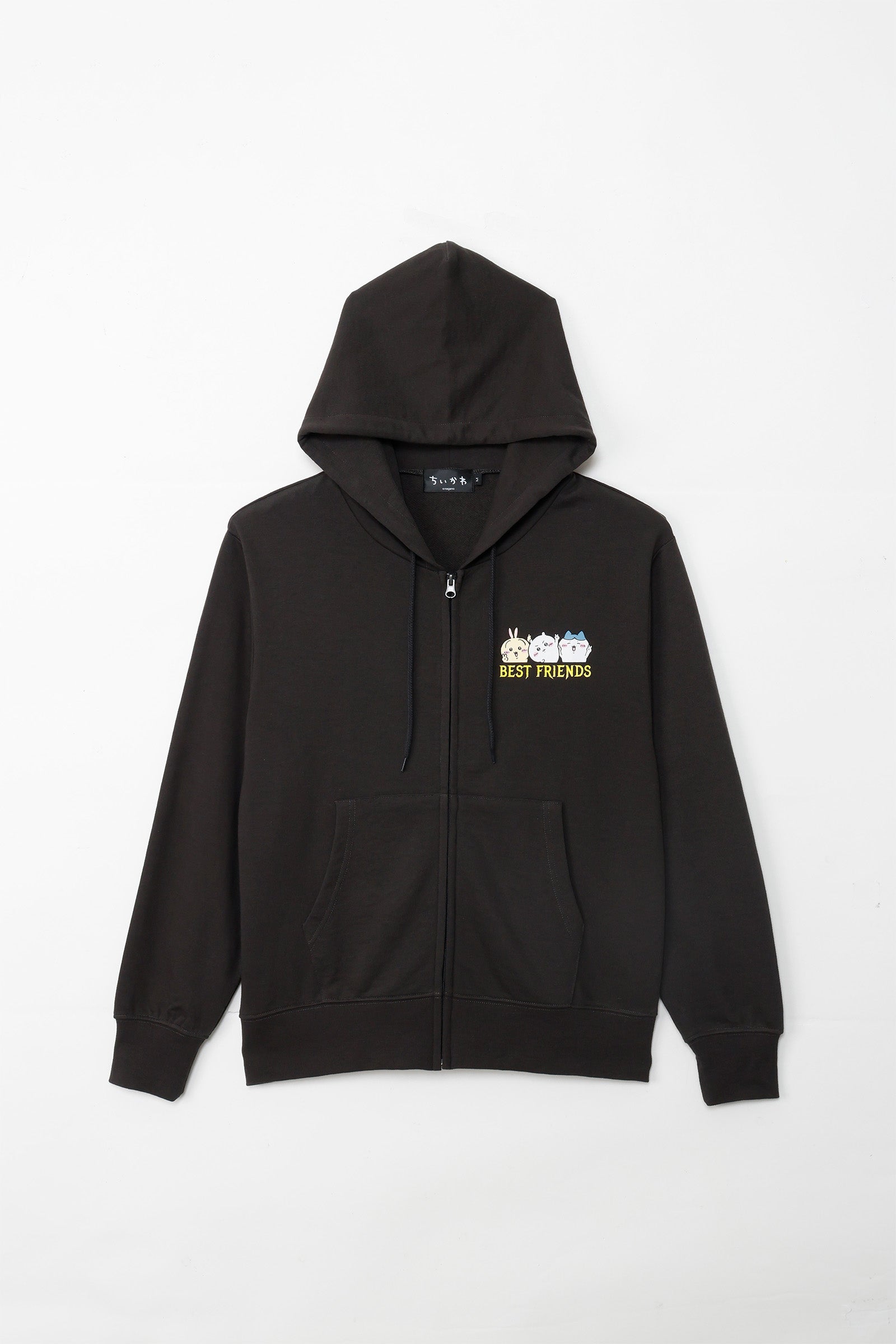 【2BUY10%OFF対象商品】ちいかわ ZIPパーカー 仲良しトリオ スミ