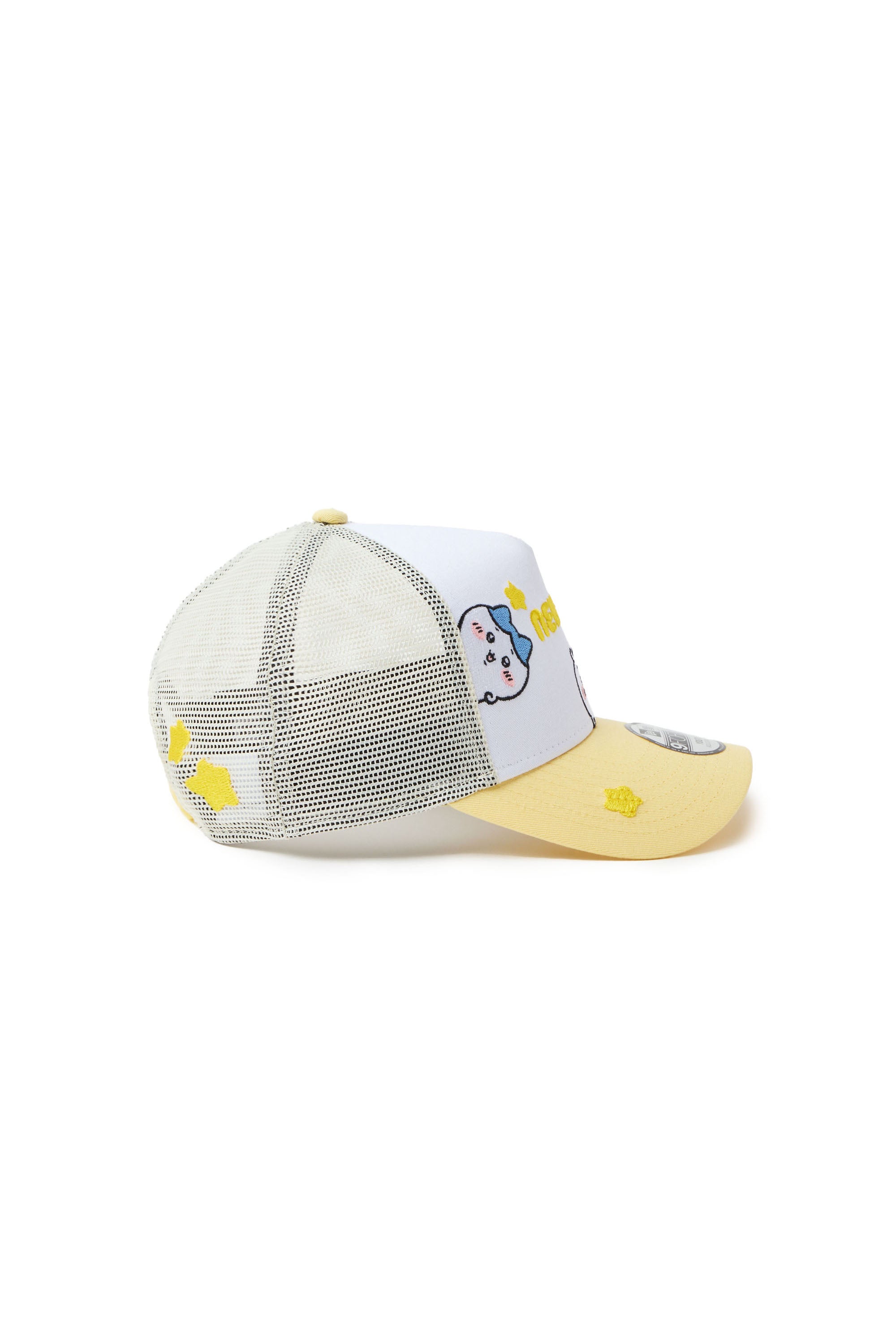 キッズ Youth 9FORTY A-Frame トラッカー ちいかわ / ちいかわ・ハチワレ・うさぎ ホワイト/ソフトイエロー