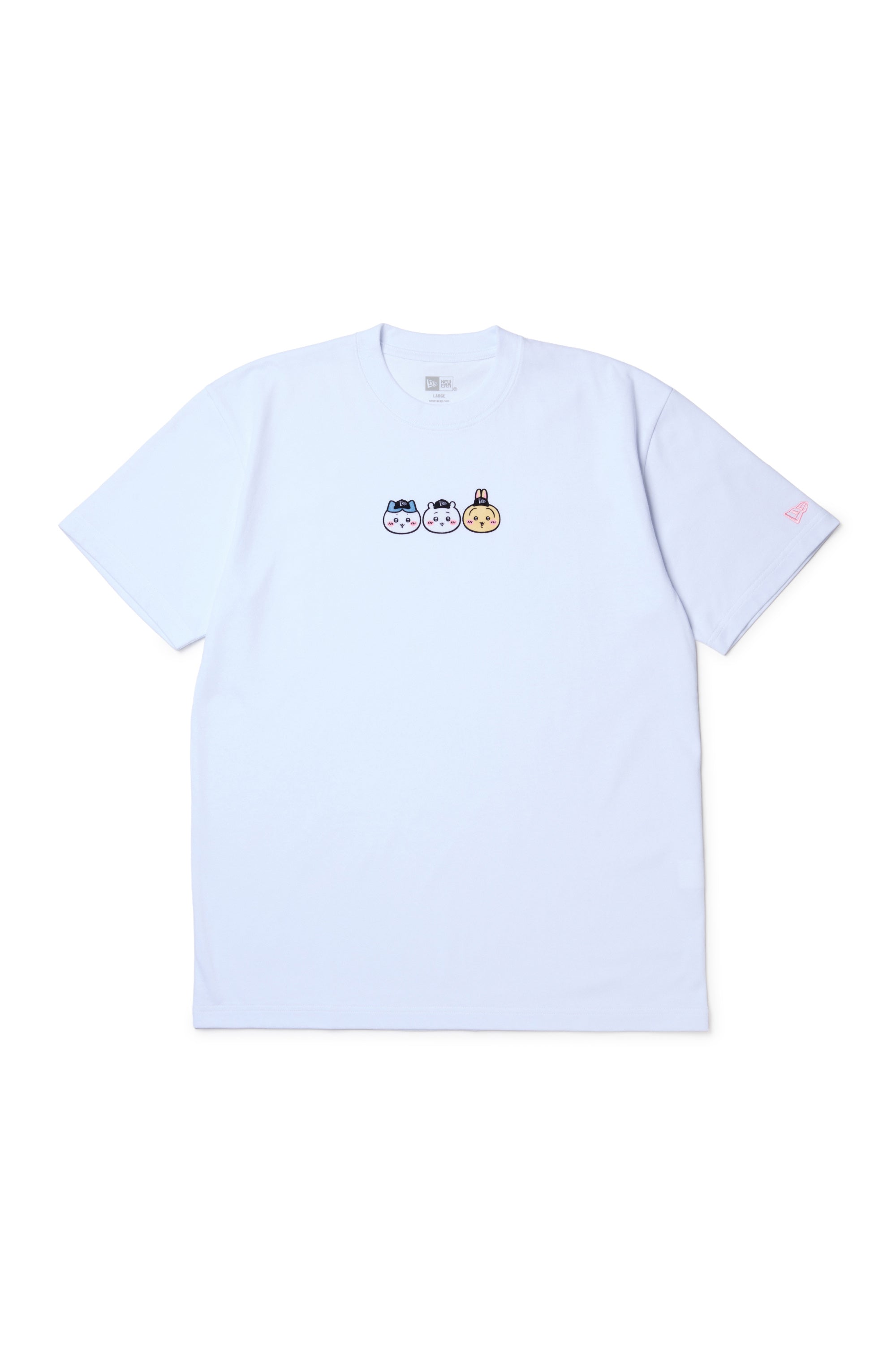 ちいかわ tシャツ 半袖 コットン Tシャツ ちいかわ / ちいかわ・ハチワレ・うさぎ ホワイト