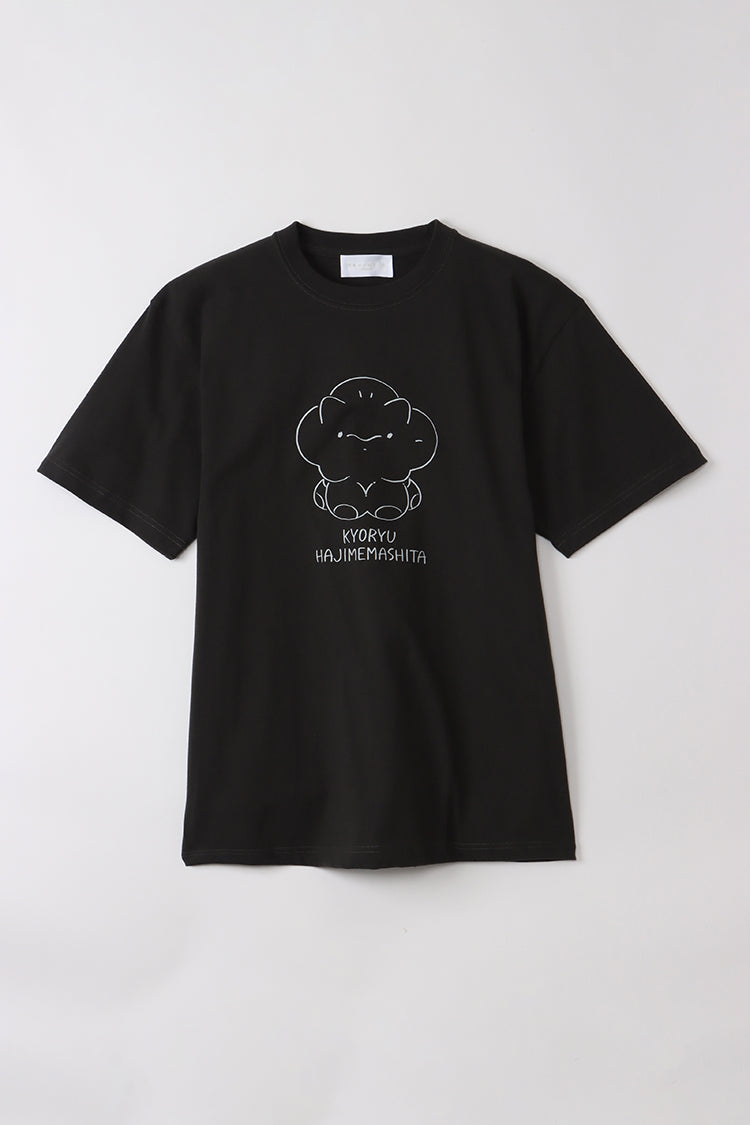 恐竜はじめました Tシャツ Hello!バブ スミ