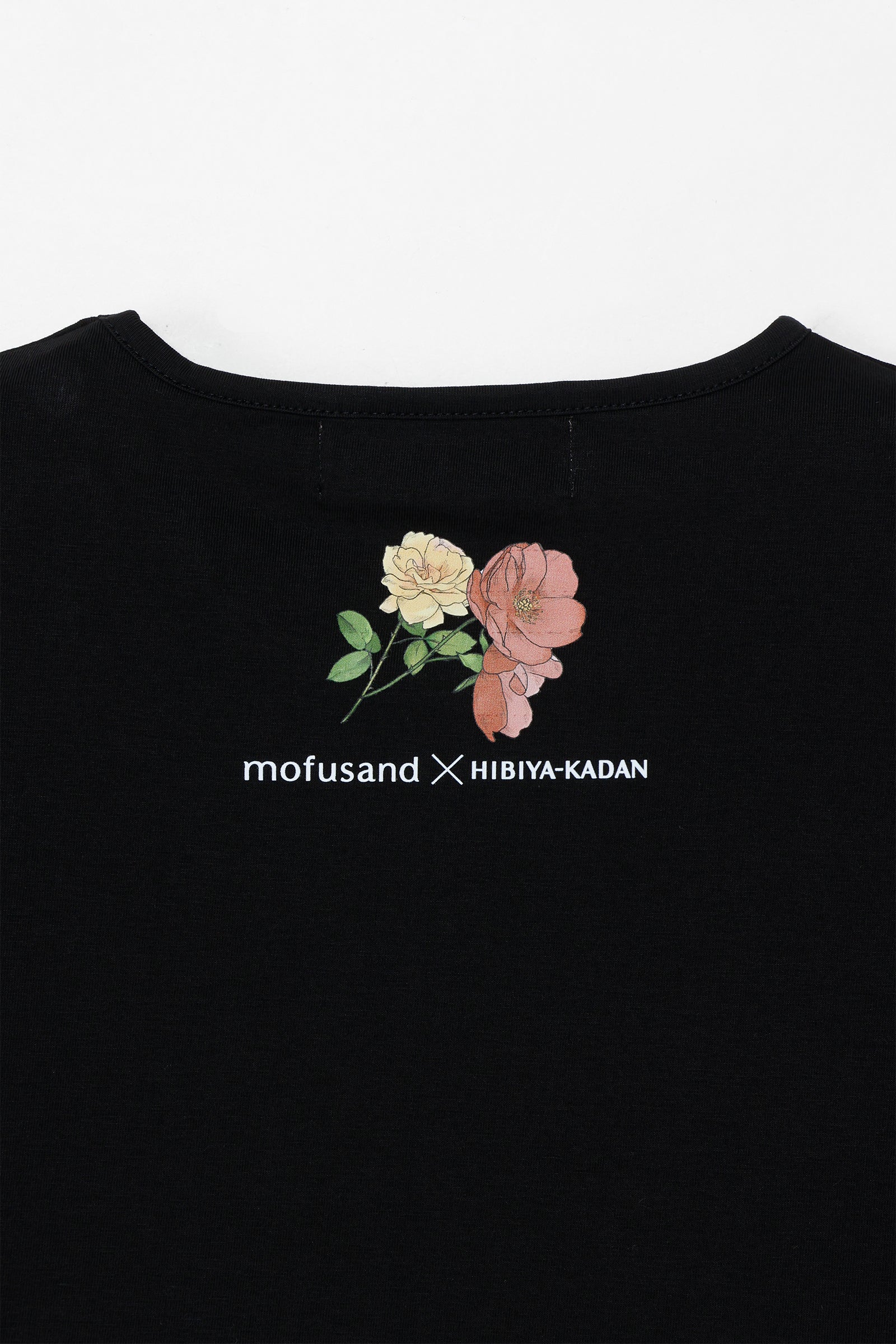 【2BUY10%OFF対象商品】mofusand×日比谷花壇 Tシャツ レイフローラ ブラック