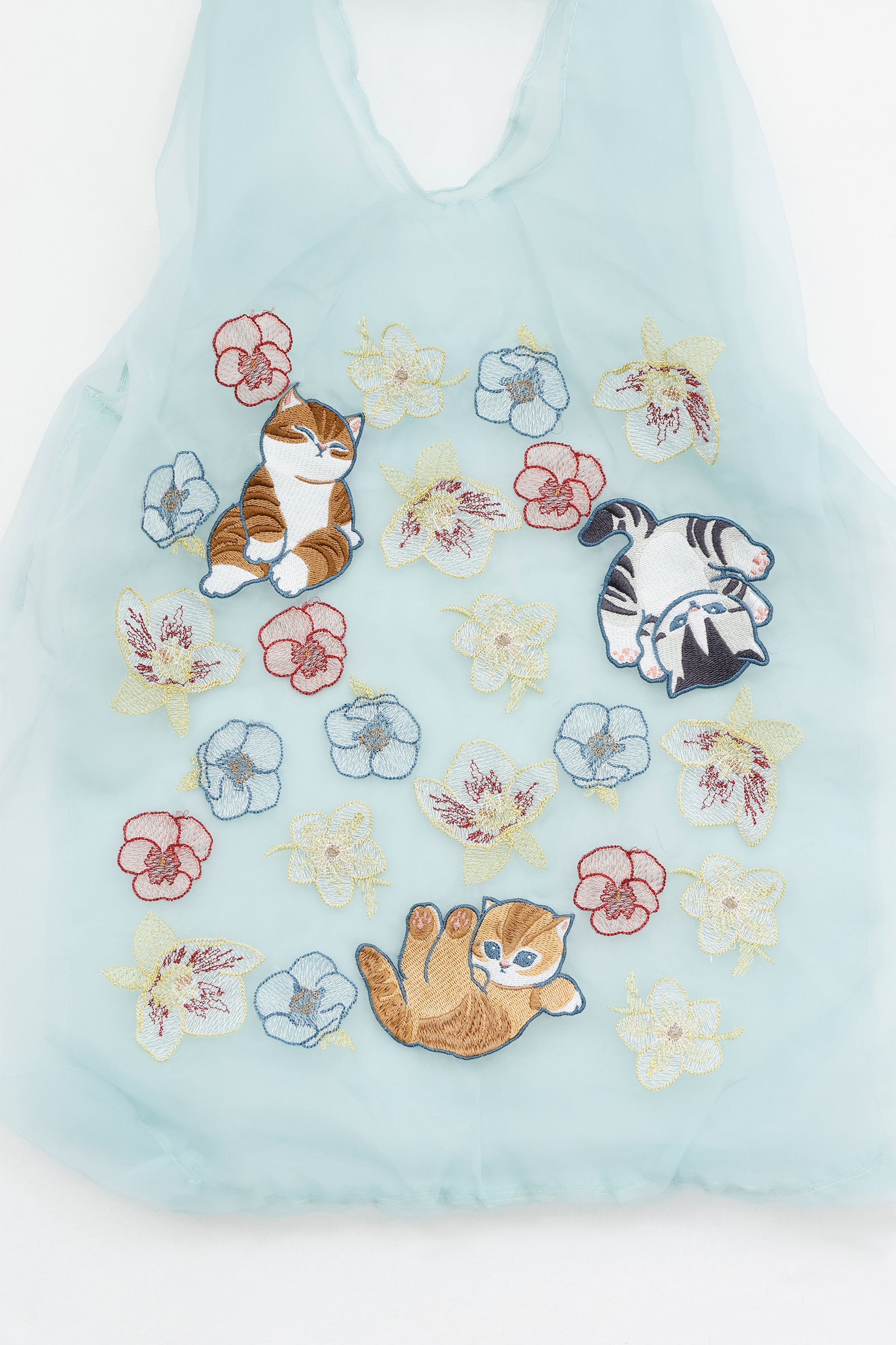 【2BUY10%OFF対象商品】mofusand×日比谷花壇 チュールバッグ ウィンターオリジン ミント