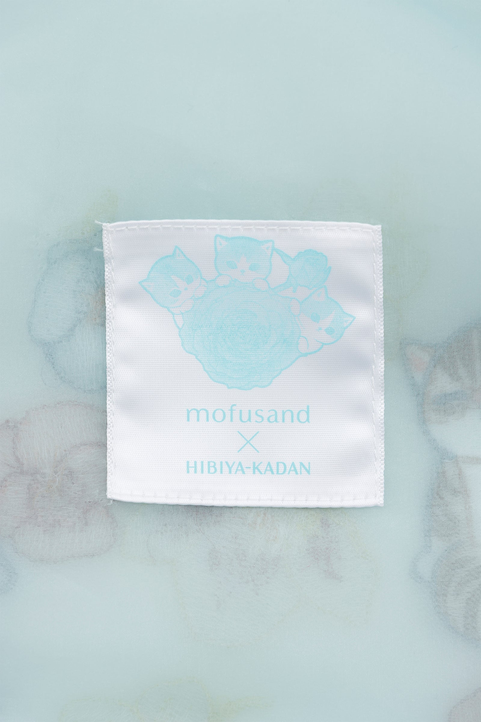 【2BUY10%OFF対象商品】mofusand×日比谷花壇 チュールバッグ ウィンターオリジン ミント