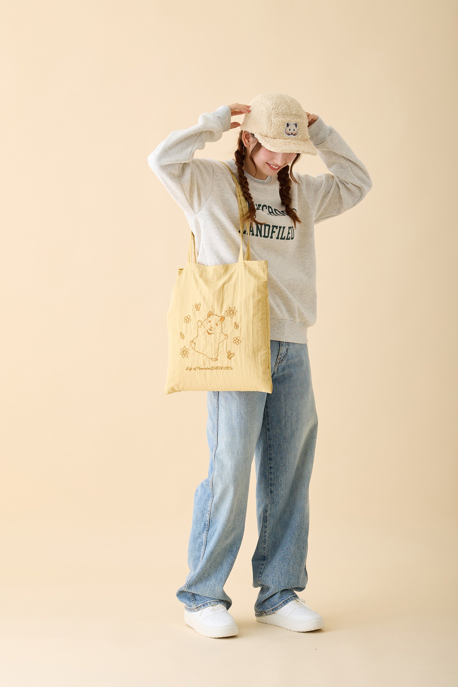 助六の日常 もこもこCAP 助六 ナチュラル