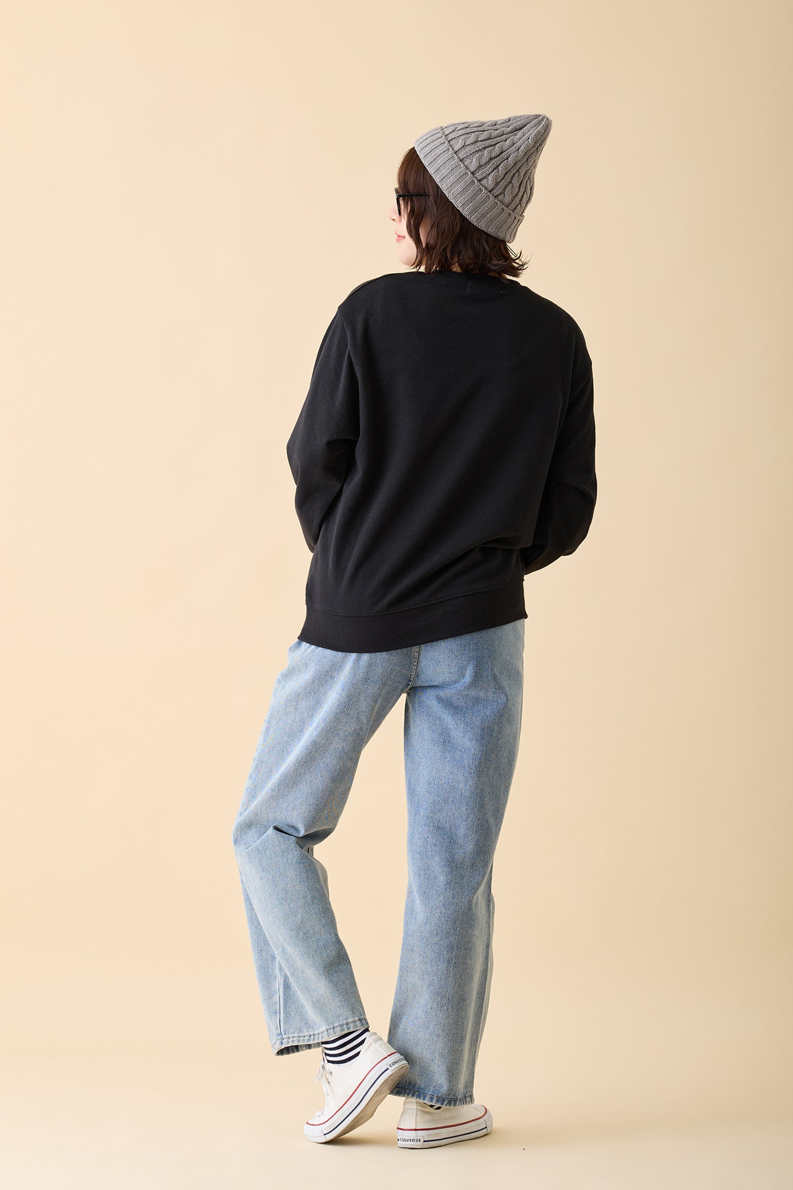 ナガノキャラクターズ スウェット ROLLING ブラック