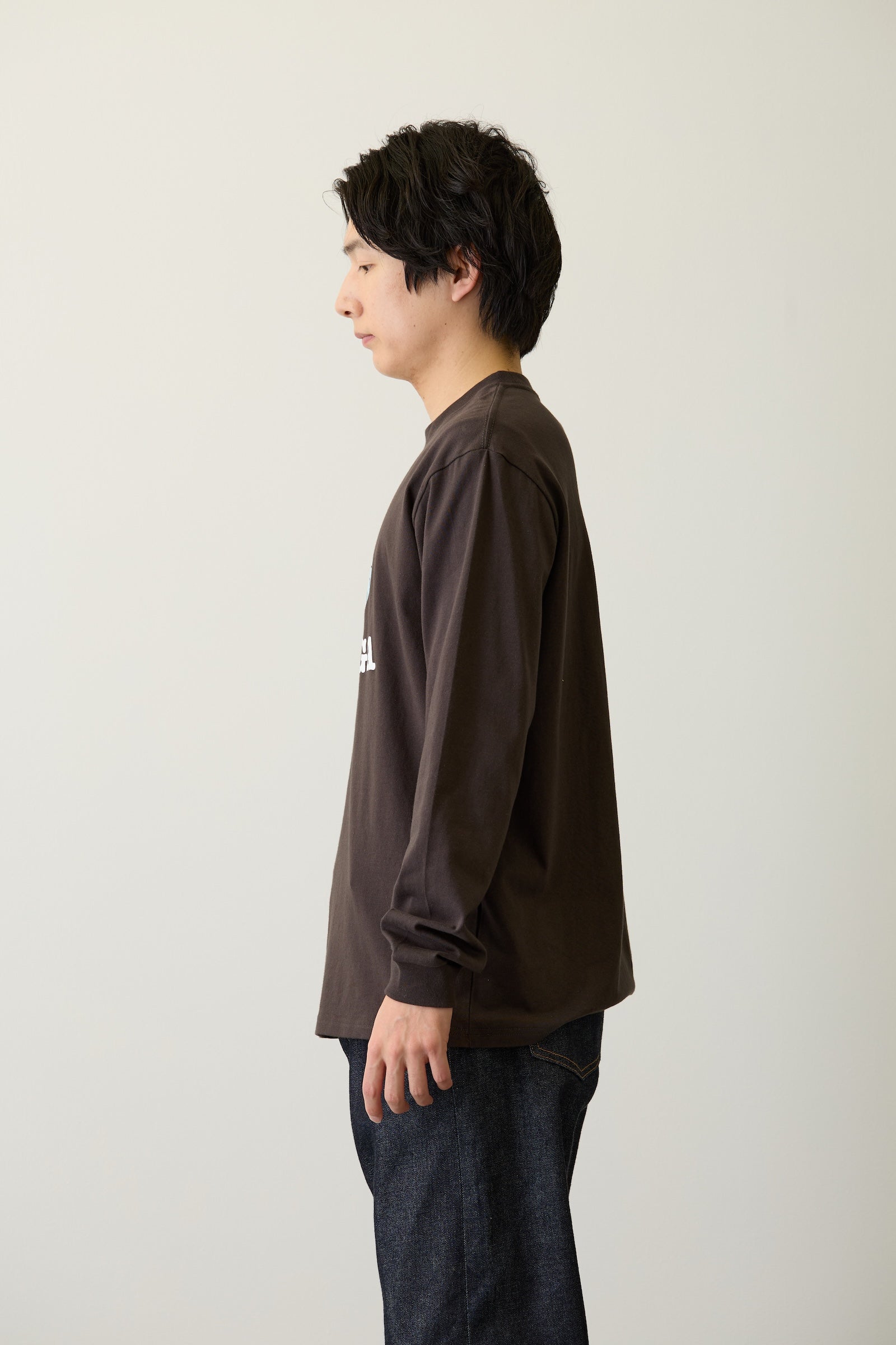 ちいかわ 長袖Tシャツ I LOVE MOMONGA スミ