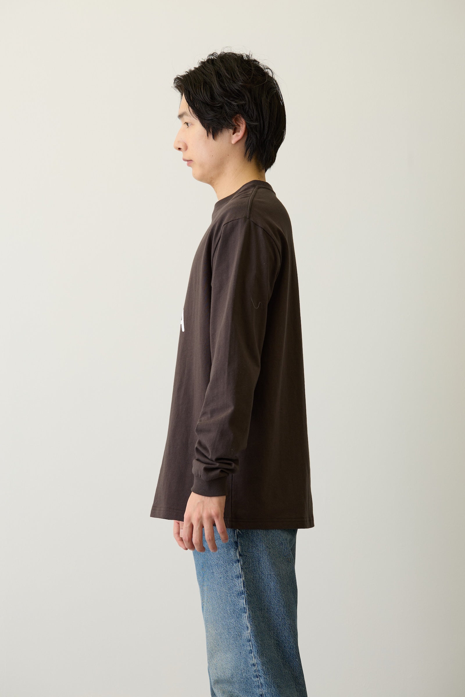 ナガノキャラクターズ 長袖Tシャツ I LOVE KUMA スミ