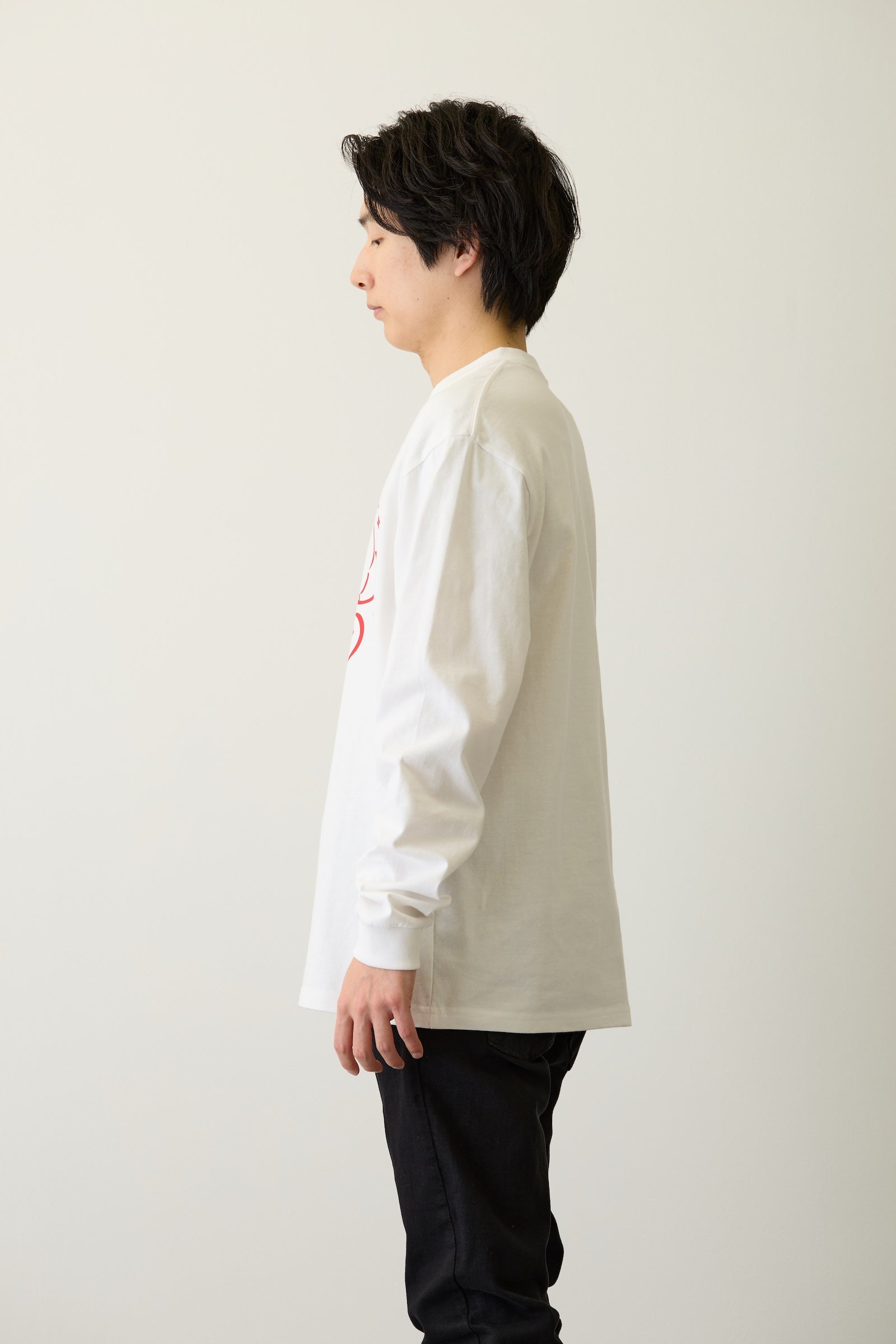 ナガノキャラクターズ 長袖Tシャツ リボン ホワイト