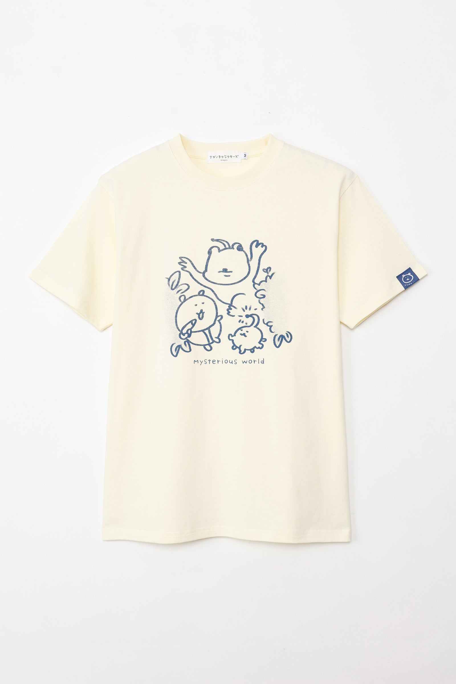 ナガノキャラクターズ Tシャツ 不思議な世界 クリーム