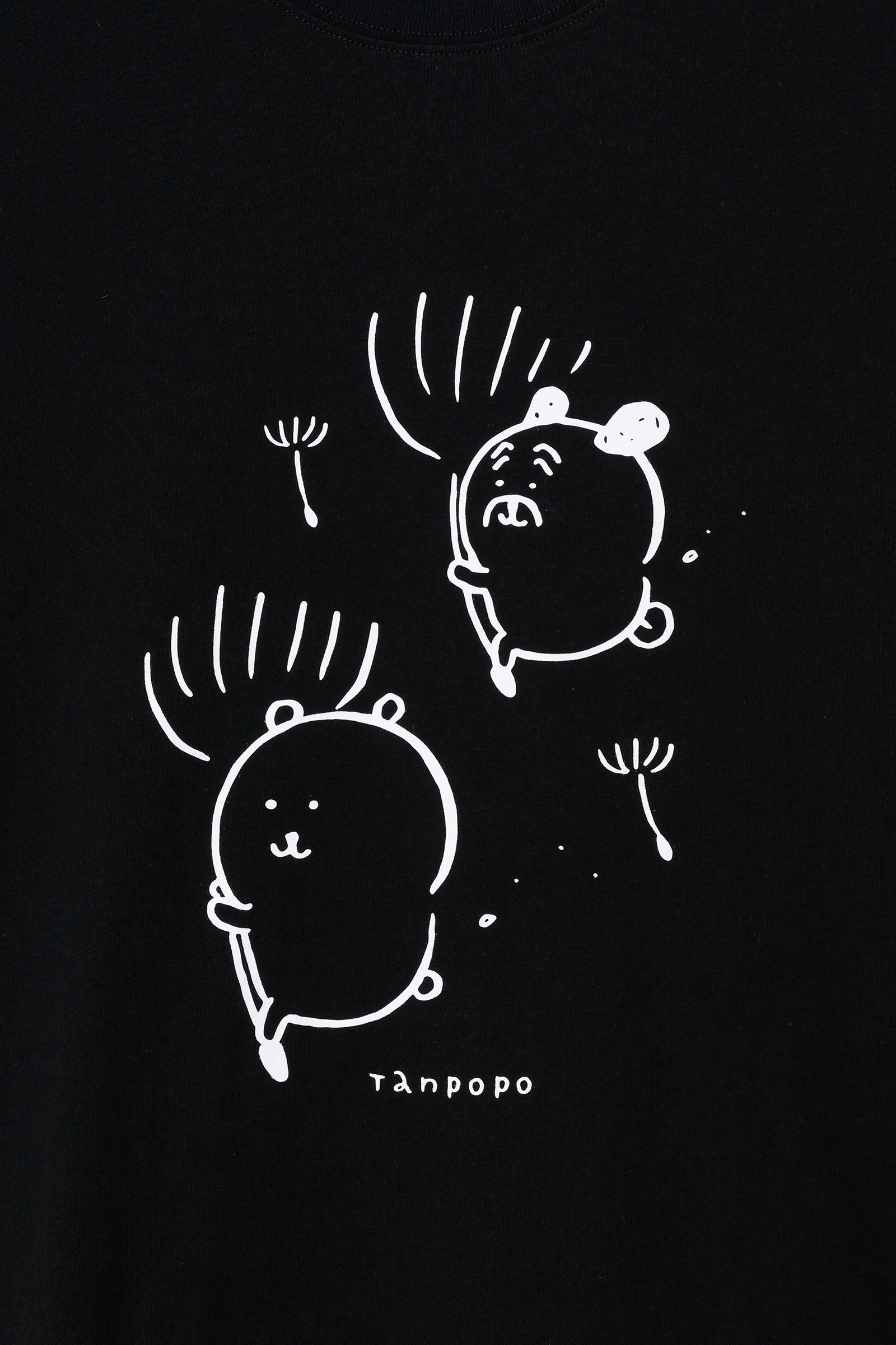 ナガノキャラクターズ Tシャツ たんぽぽ ブラック