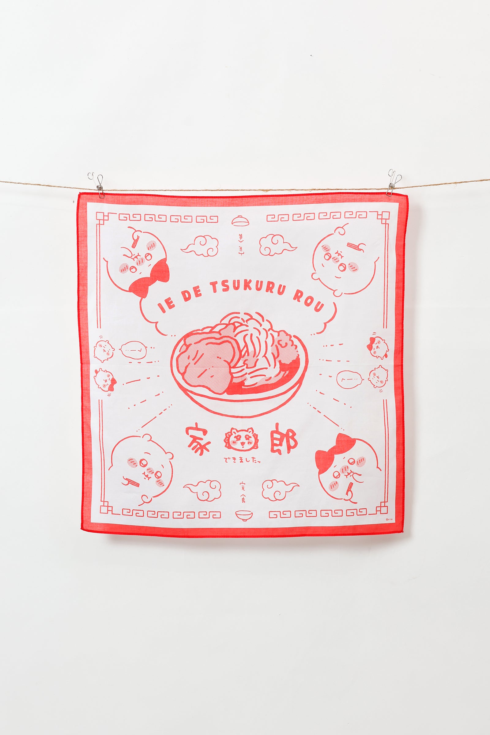 ちいかわ バンダナ 家郎 ホワイト