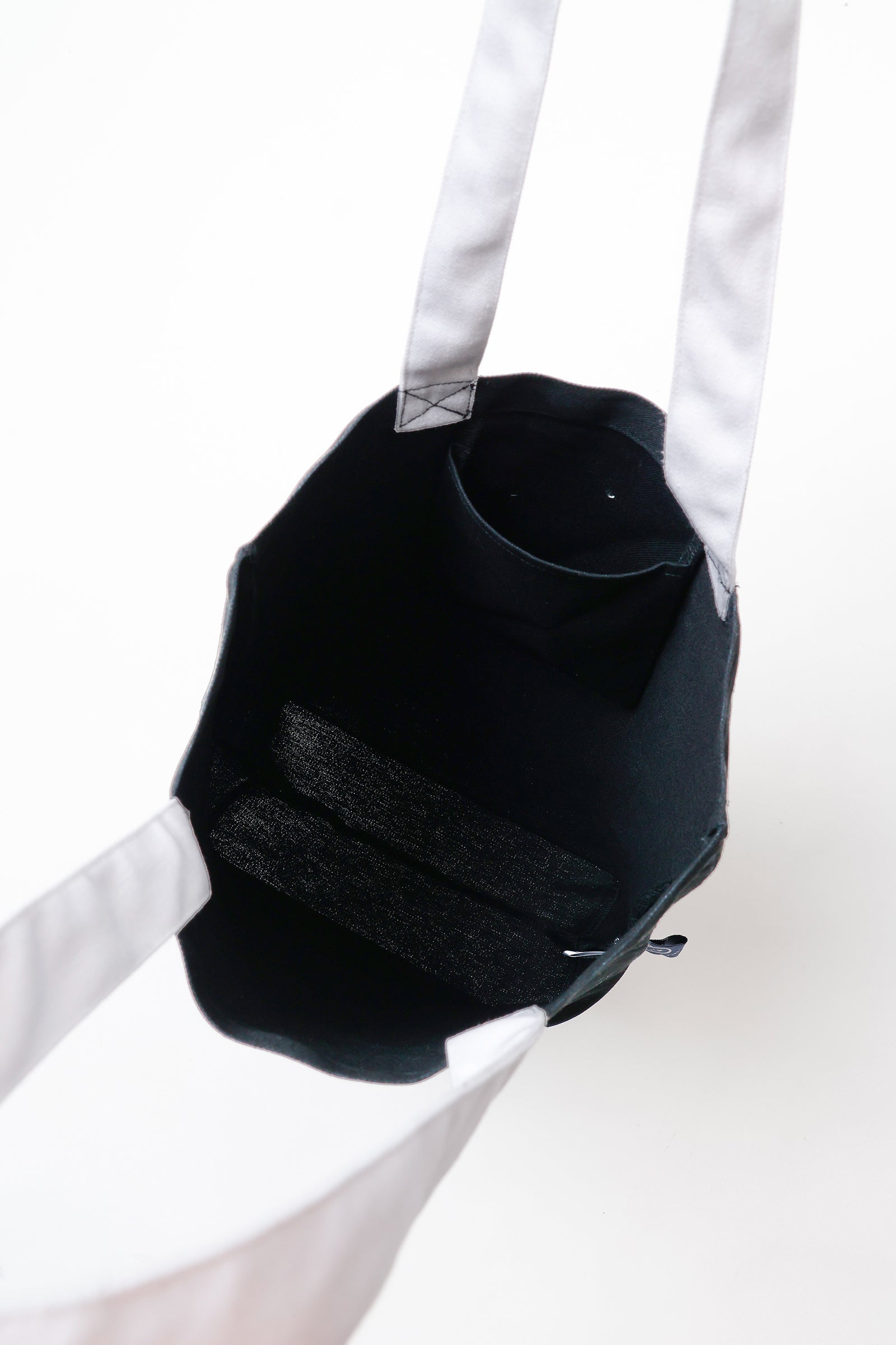 ナガノキャラクターズ トートバッグ たんぽぽ ブラック×ホワイト