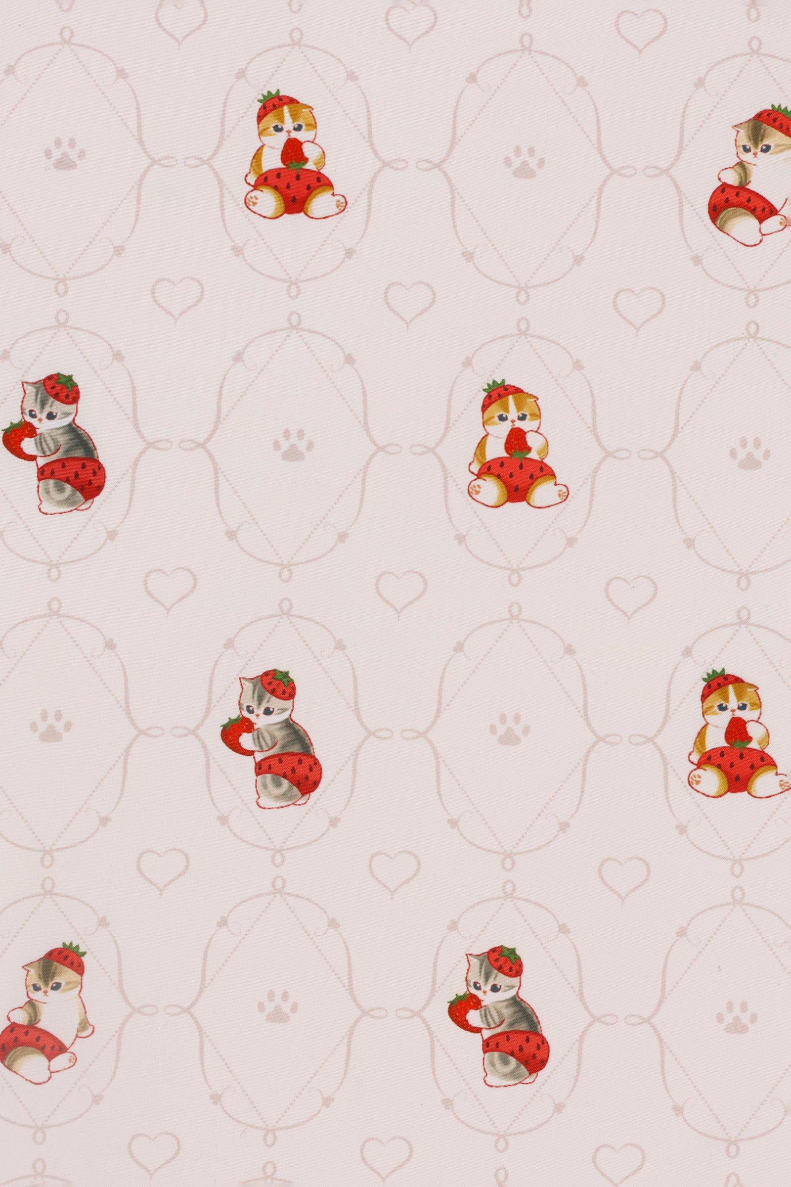 mofusand ラメトートバッグ いちごにゃん ピンク