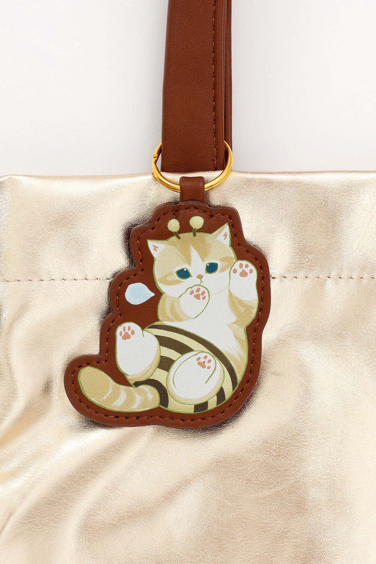 mofusand ラメトートバッグ ハチにゃん ゴールド