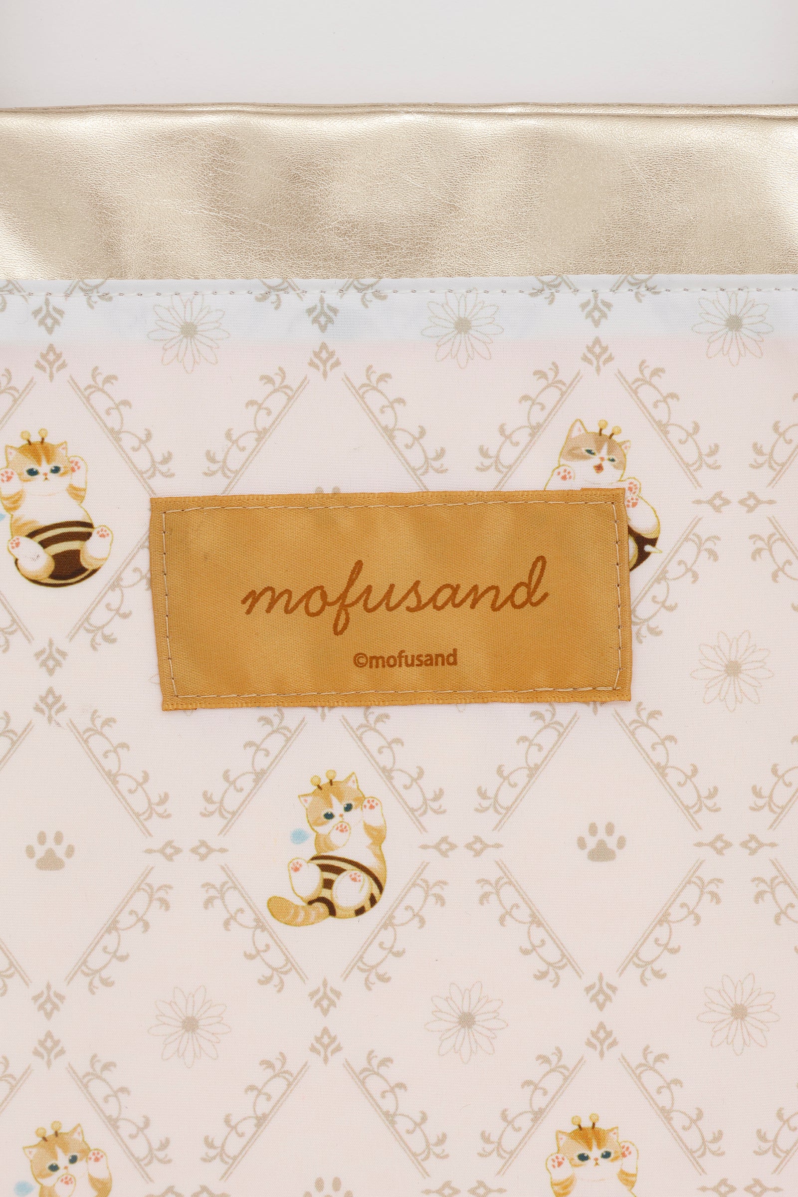 mofusand ラメトートバッグ ハチにゃん ゴールド
