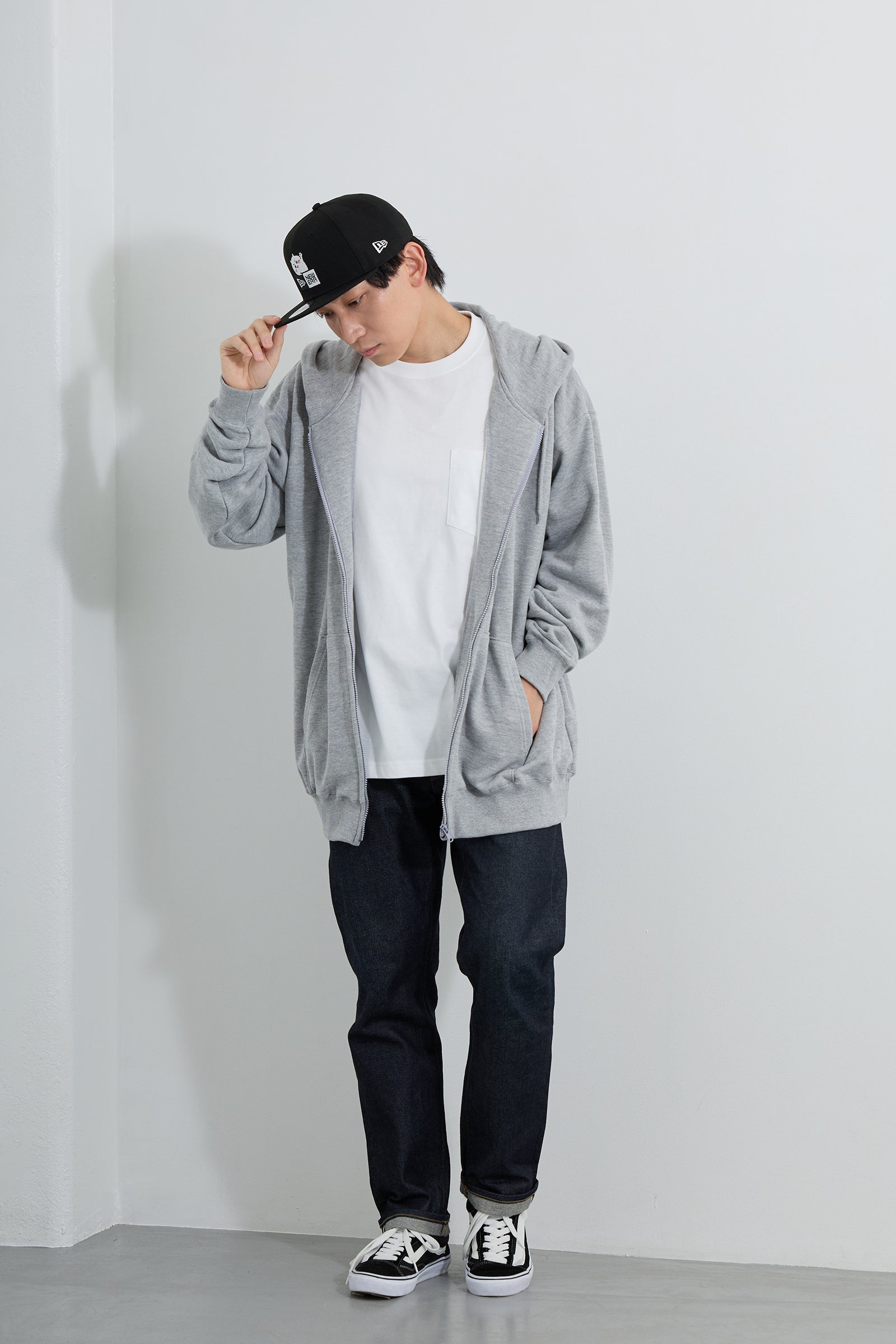 【2BUY10%OFF対象商品】NEW ERA® 9FIFTY™ ちいかわ BOX LOGO BLACK